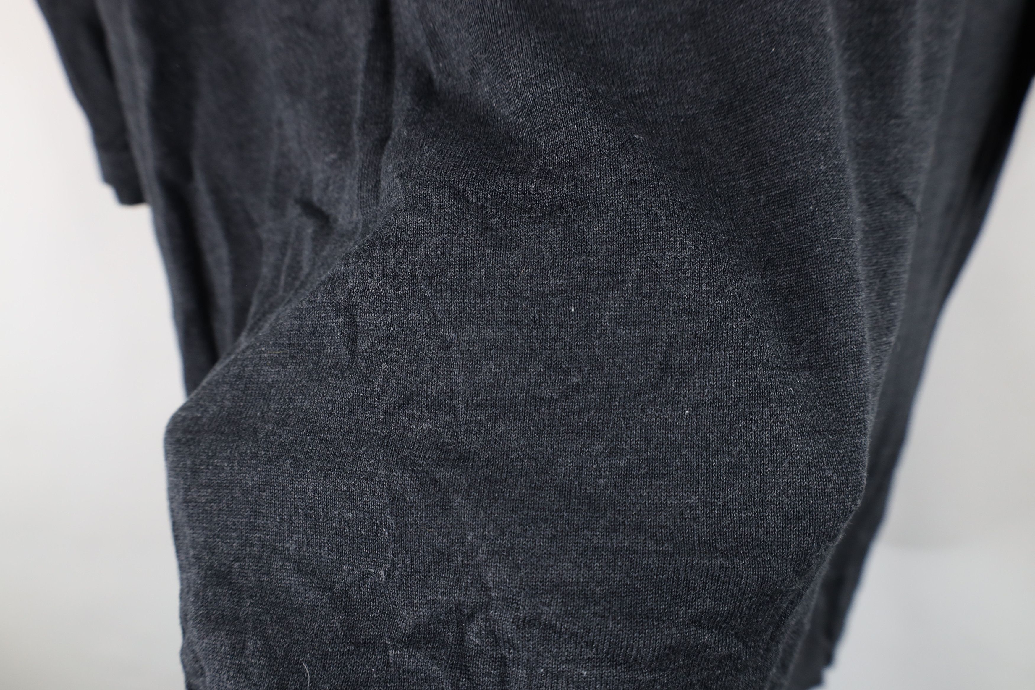 Vintage Vintage 90s Streetwear Blank Boxy Fit Silk Knit T-Shirt Gray Size L / US 10 / IT 46 - 13 Thumbnail