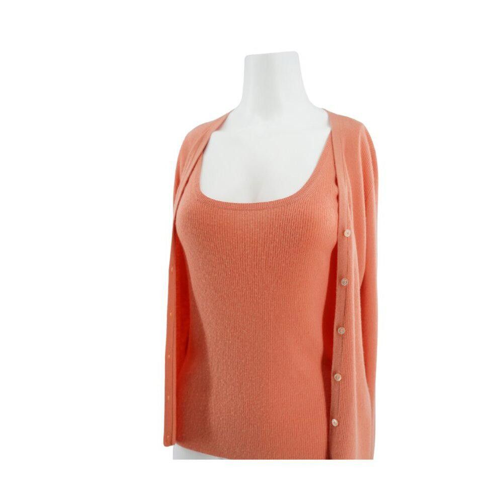 Designer Adrienne Vittadini Cashmere Two Piece Cardigan Size Medium Size M / US 6-8 / IT 42-44 - 7 Thumbnail