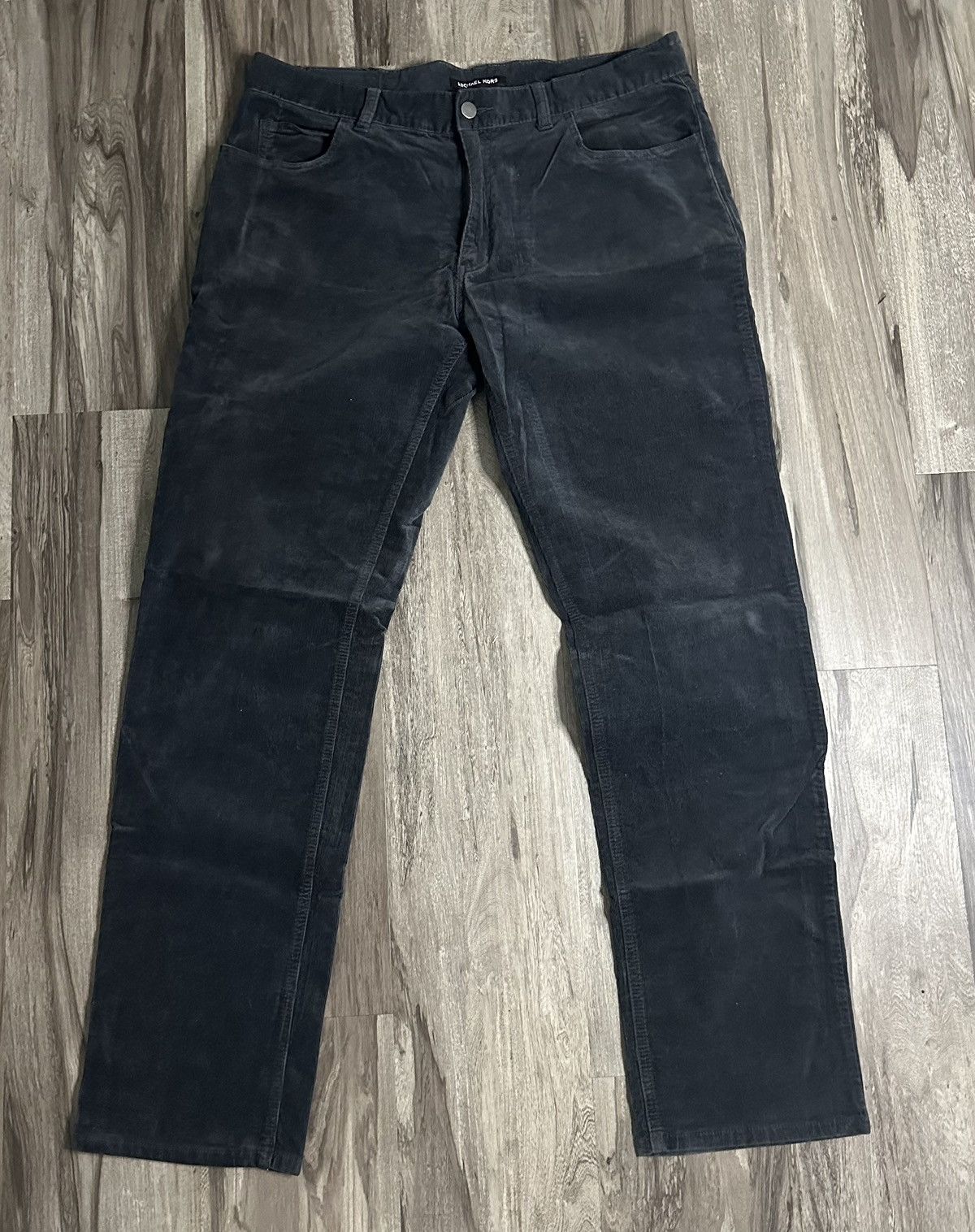Michael Kors Black Corduroy MK Pants Size US 36 / EU 52 - 1 Thumbnail