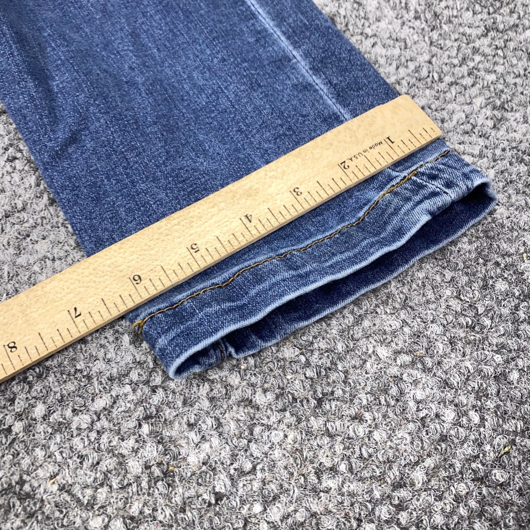 Vintage KUT from the Kloth Jeans Womens 6 Blue Crop Straight Leg Mid Rise Stretch Denim Size 28" / US 6 / IT 42 - 5 Thumbnail