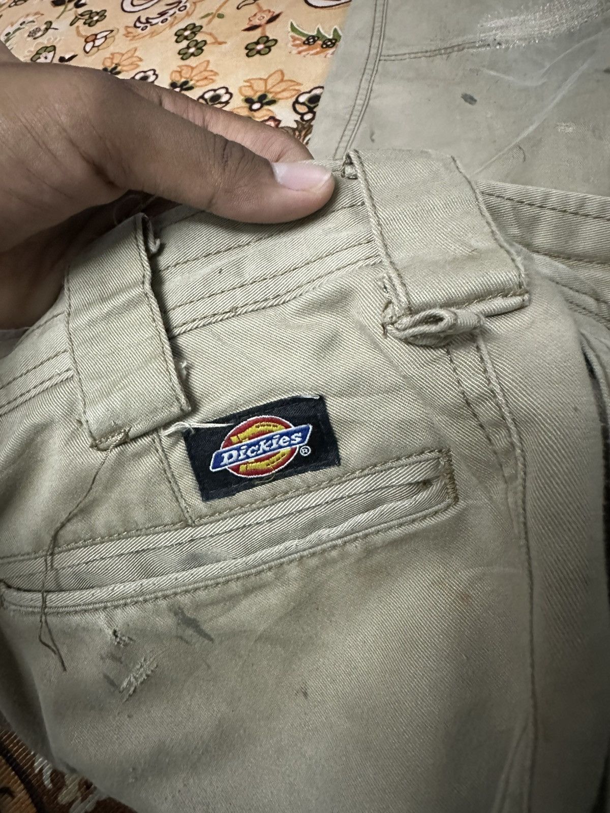 Vintage 👹THRASHED Sun Faded Distressed ERD Dickies Cargo Pants Size US 30 / EU 46 - 11 Thumbnail