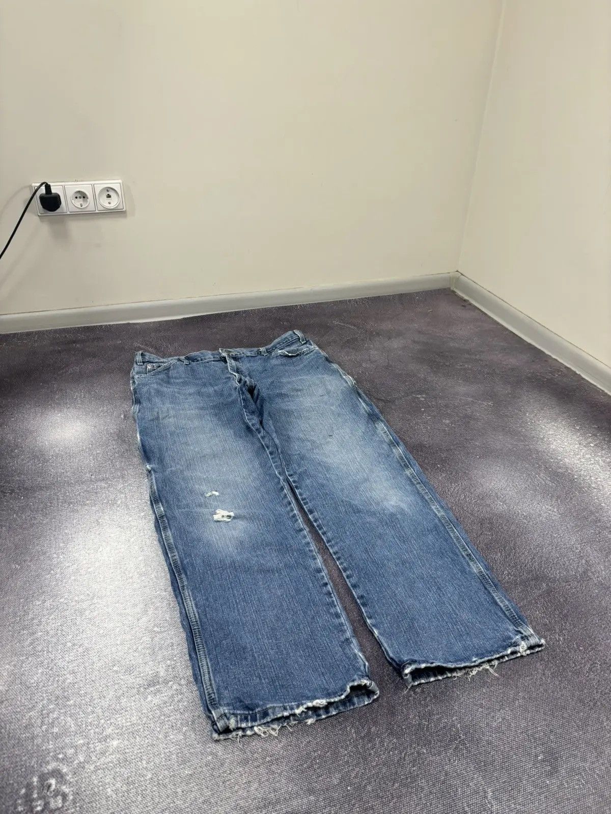 Dickies × Vintage Vintage Dickies USA Blue Work Denim Baggy Jeans Size US 38 / EU 54 - 6 Thumbnail