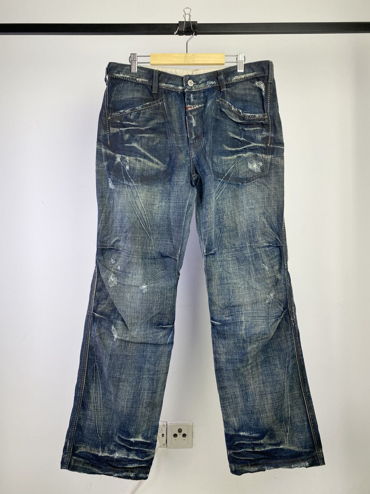 Marithe + Francois Girbaud Marithe Francois Girbaud Vintage Mudwash Denim Japan Size US 34 / EU 50 - 1 Thumbnail