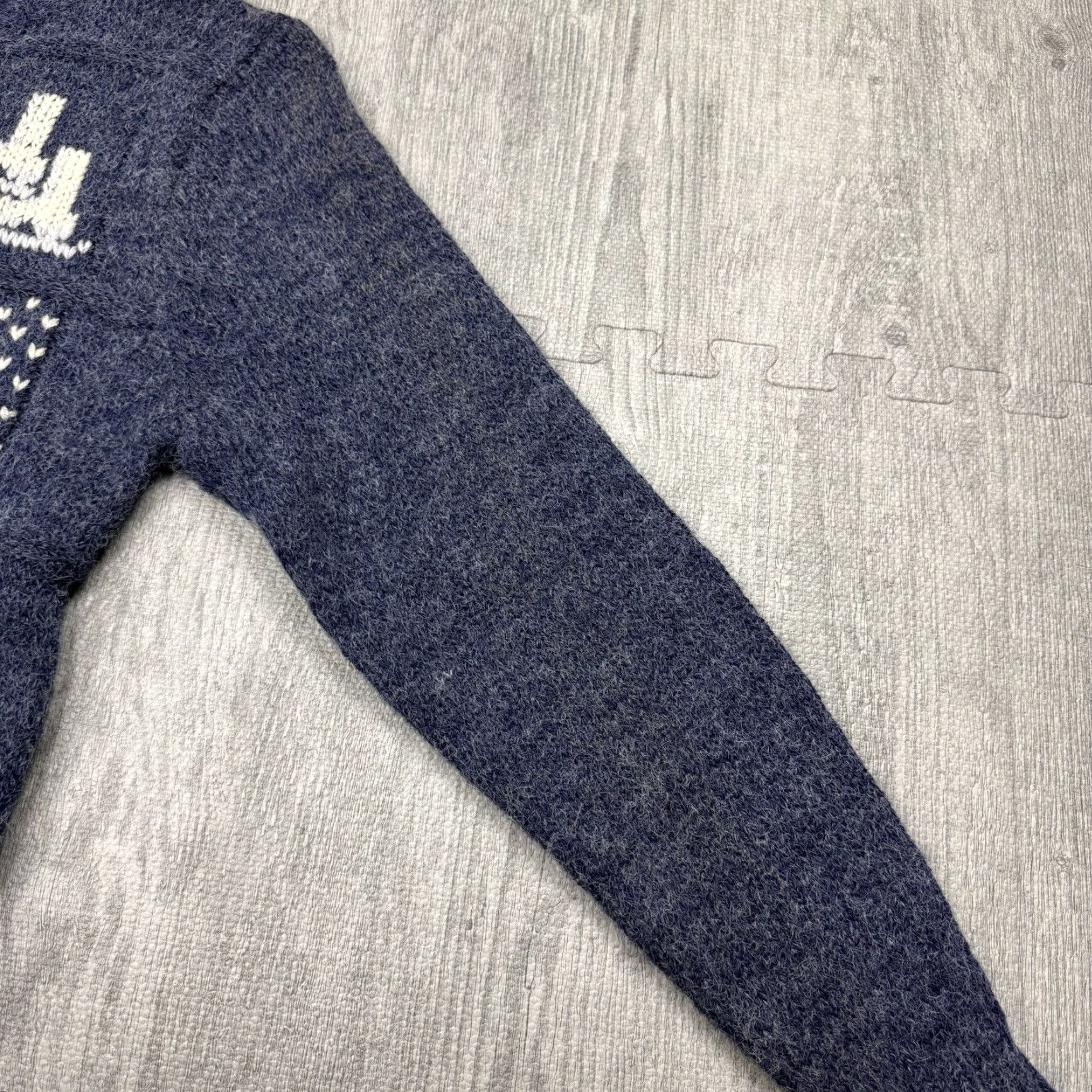 Nordstrom VINTAGE NORDSTROM POINT OF VIEW 80s WINTER MOTIF SKI SKATE KNIT PULLOVER CREW SWEATER GREEN WOMENS S/M Size S / US 4 / IT 40 - 4 Thumbnail