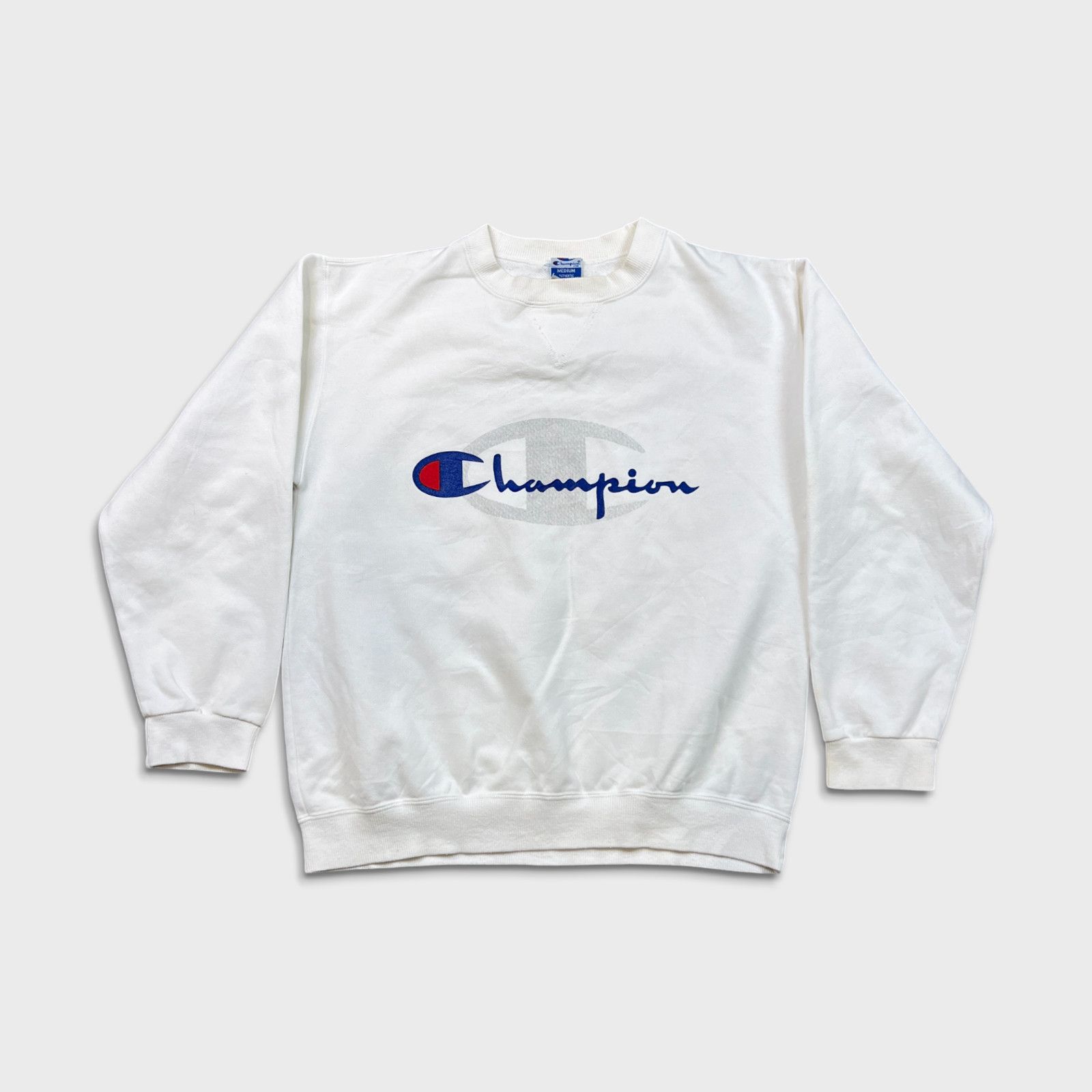 Champion × Vintage Vintage Champion Sweatshirt Athletic Pullover 90s Crewneck Size US M / EU 48-50 / 2 - 1 Thumbnail