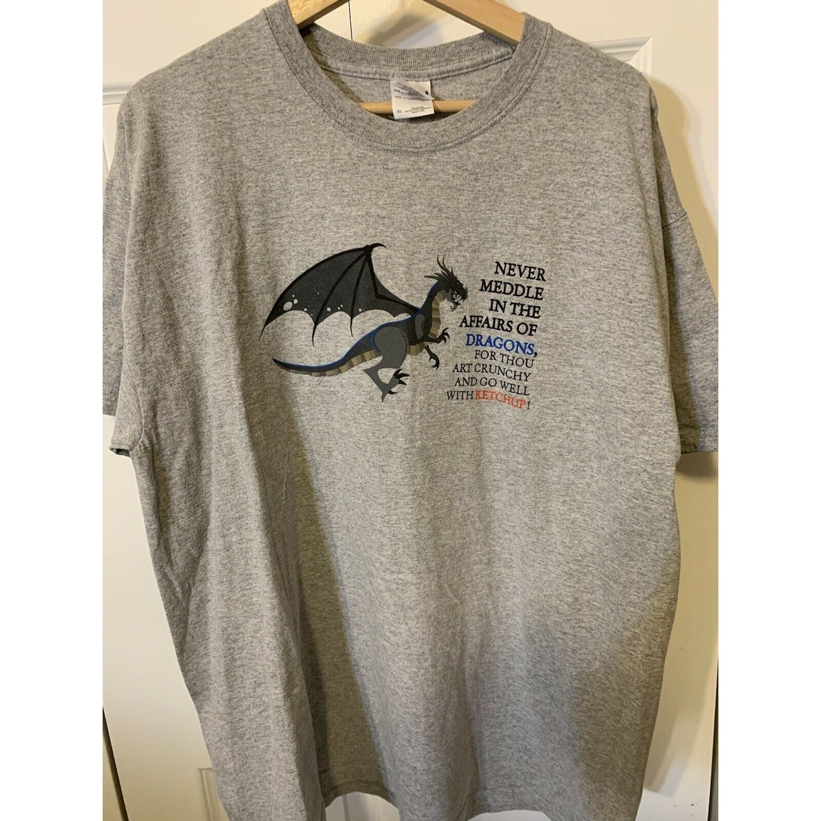 Gildan Never Meddle In The Affairs Of Dragons For Thou Art Crunchy Size US XL / EU 56 / 4 - 3 Thumbnail