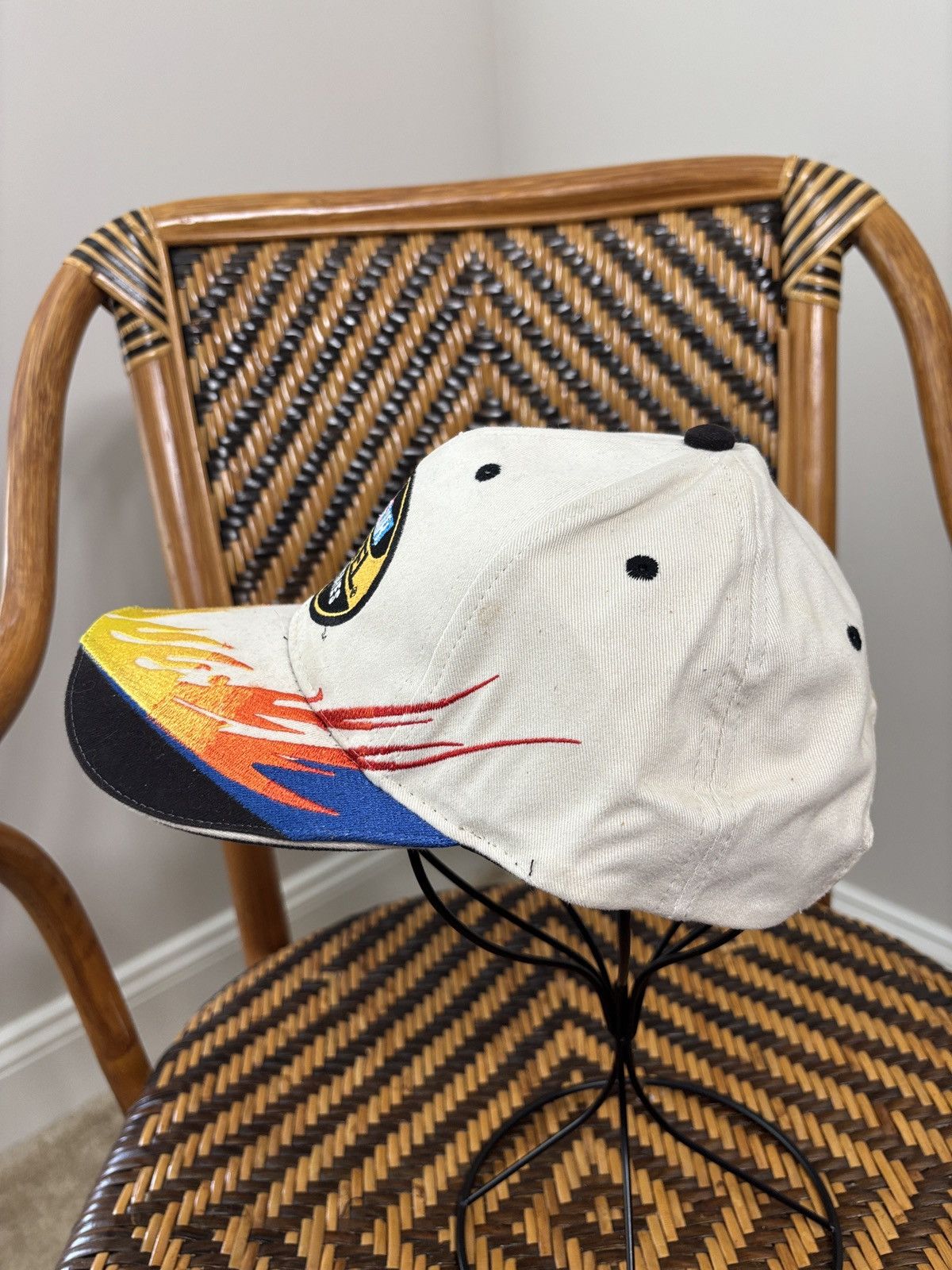 NASCAR Vintage NASCAR Nextel Racing Hat Y2K Flames Size ONE SIZE - 2 Thumbnail