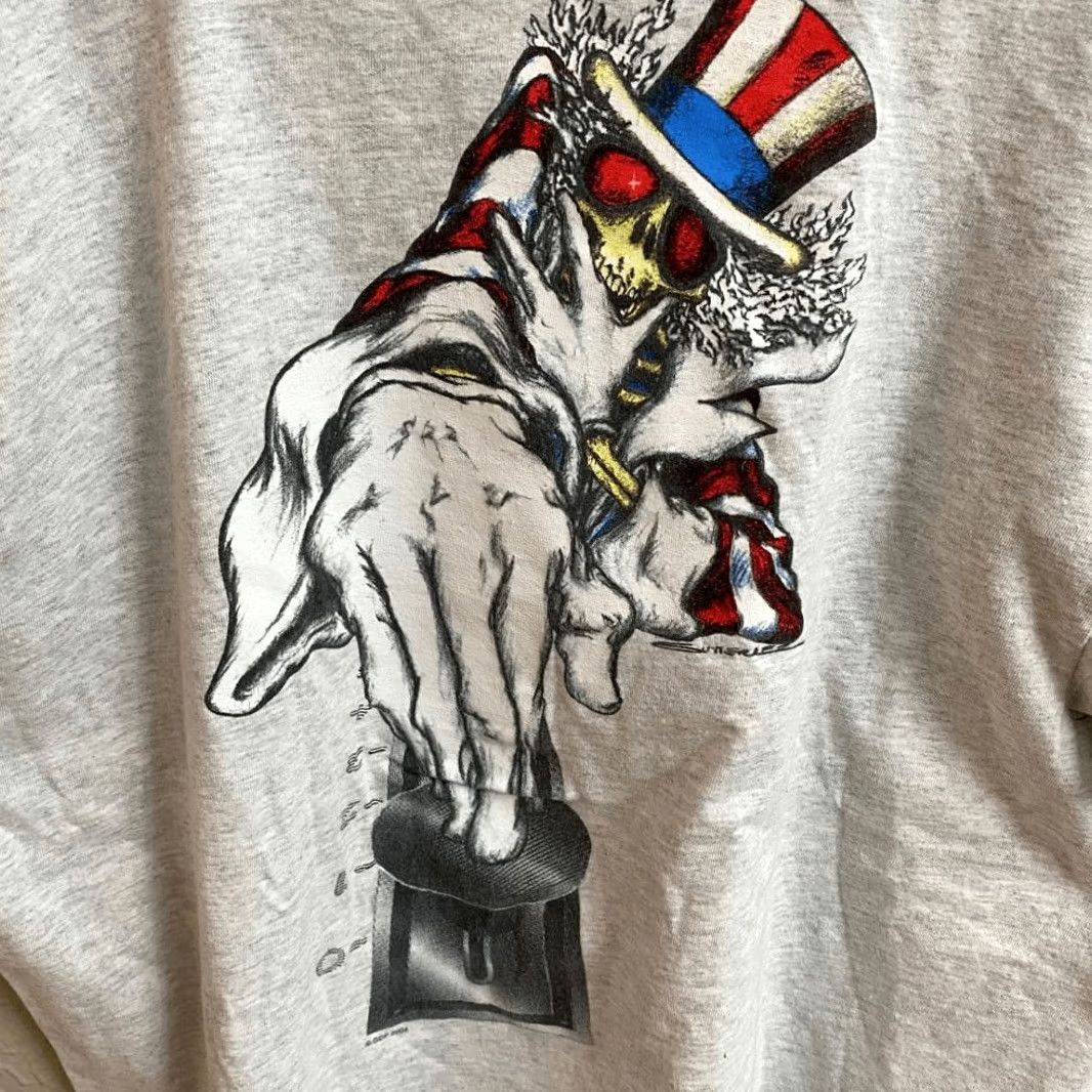 Gildan Gildan Shirt Mens XL Gray Activewear Men Grateful Dead Sync Uncle Sam Skeleton Size US XL / EU 56 / 4 - 4 Thumbnail