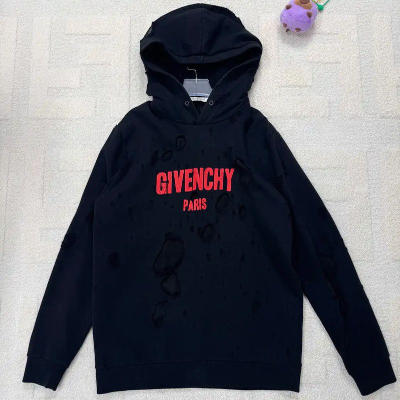 Givenchy Givenchy Black Hoodie With Red Logo 0089 Size US S / EU 44-46 / 1 - 1 Thumbnail