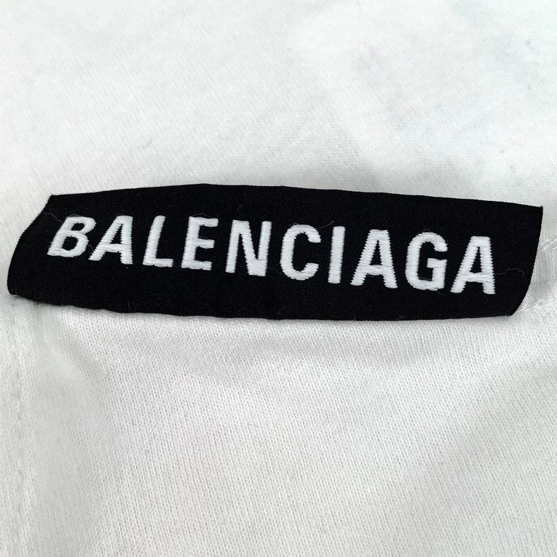 Balenciaga Balenciaga White Round Neck Short Sleeve T-shirt Size US S / EU 44-46 / 1 - 5 Thumbnail