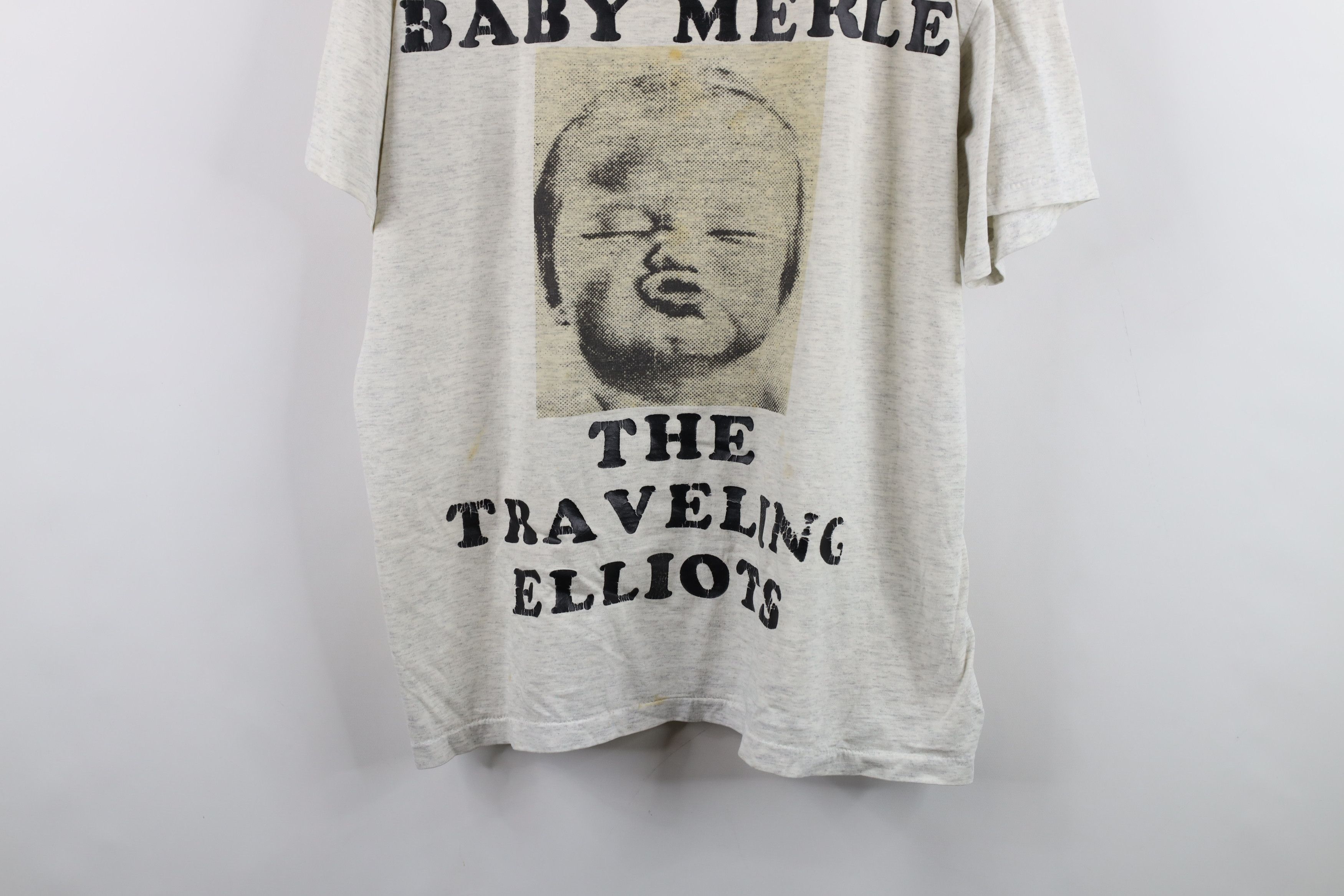 Vintage Vintage 90s Baby Merle The Traveling Elliots Band T-Shirt Size US XL / EU 56 / 4 - 3 Thumbnail