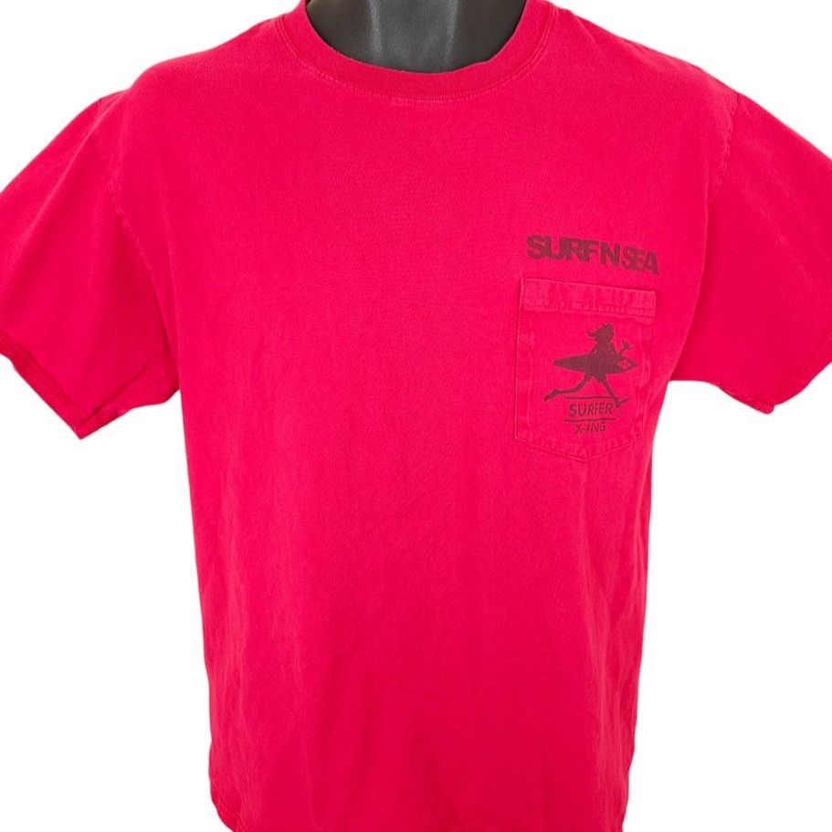 Hanes Surfer Crossing T Shirt Mens Size Medium Red North Shore Size US M / EU 48-50 / 2 - 2 Thumbnail