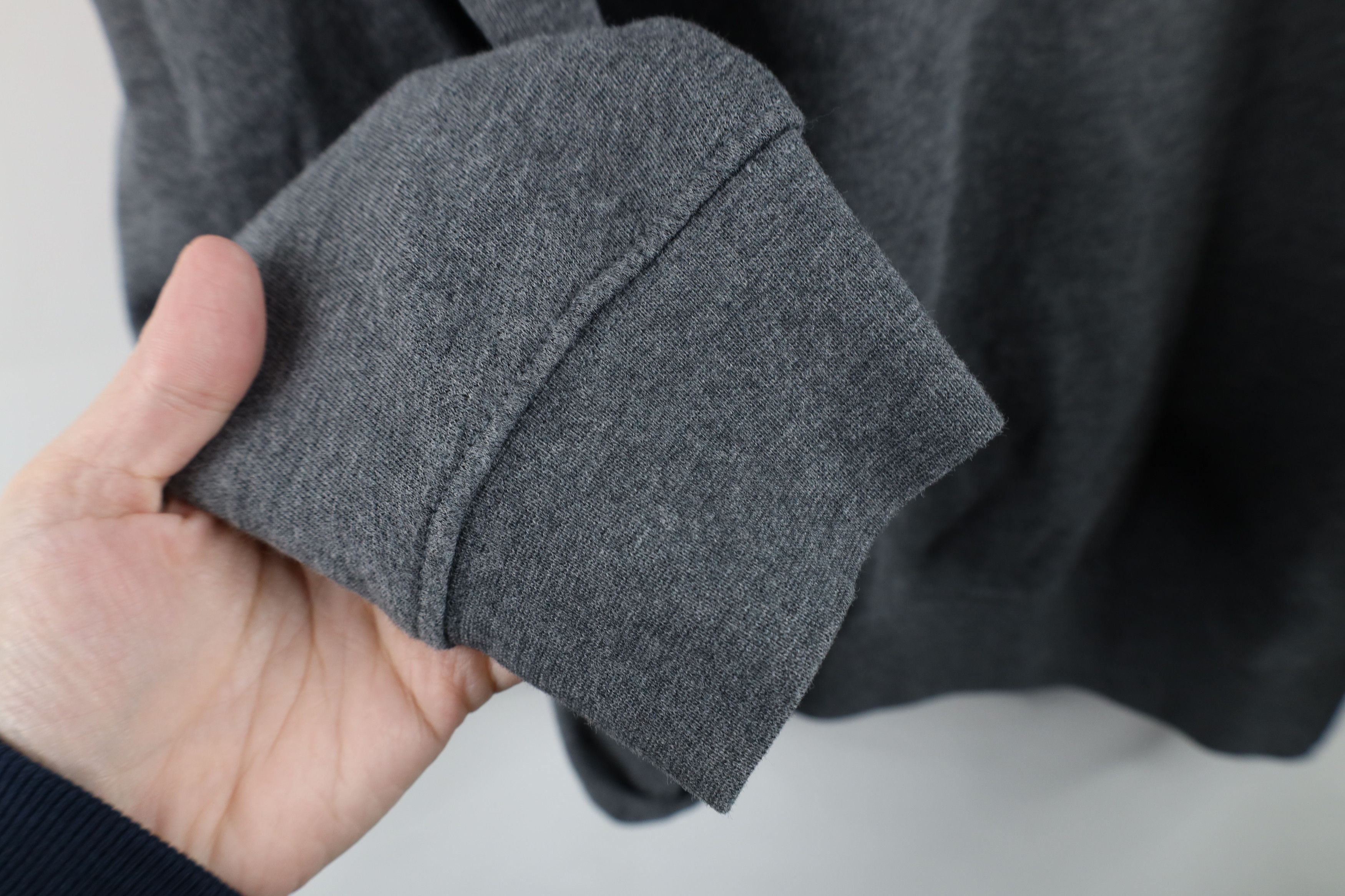 Nike × Vintage Vintage 90s Y2K Nike Scott Mini Swoosh Sweatshirt Gray Size US M / EU 48-50 / 2 - 7 Thumbnail