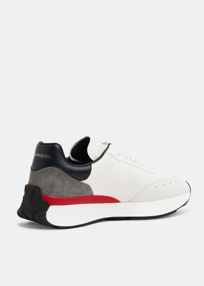 Alexander McQueen o1w1db10725 Sprint Runner in White/Multicolor Size US 7 / EU 40 - 3 Thumbnail