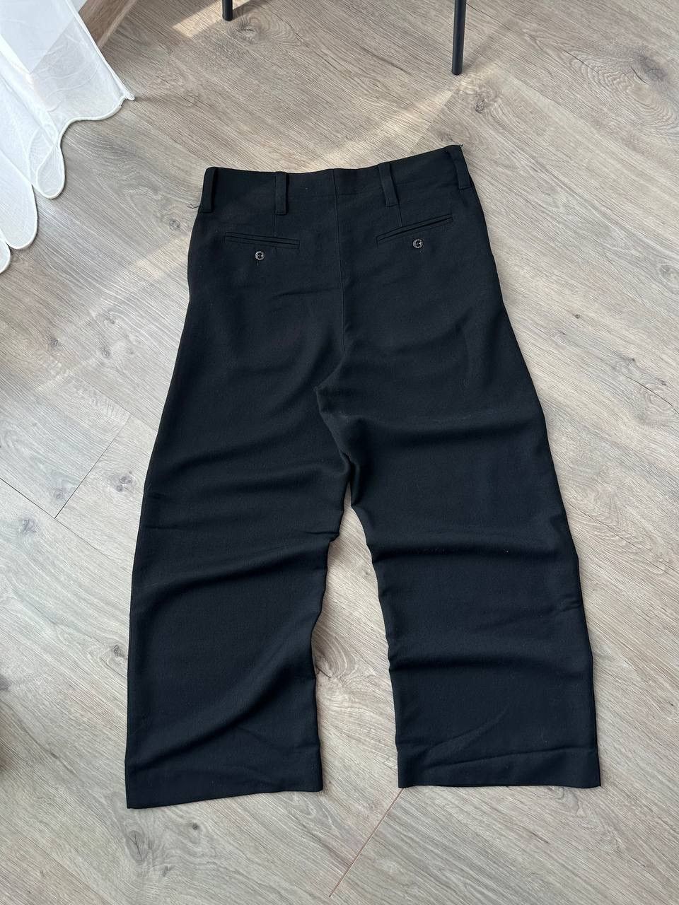 Japanese Brand Vintage NINA VAN ROOIJEN Black Wide Pants Size US 28 / EU 44 - 6 Thumbnail