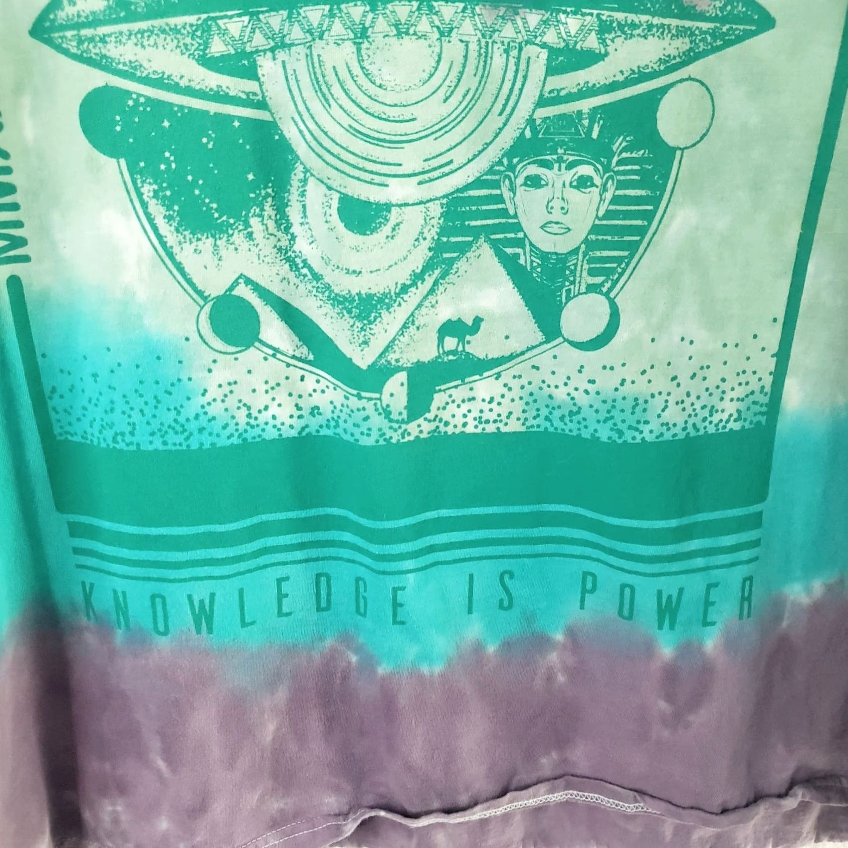 Vintage Chemistry T-Shirt Unisex 3XL Short Sleeve Tie Dye World Tour Front Graphic Purple Teal Summer Casual Mens Womens Size XXL / US 16-18 / IT 52-54 - 7 Thumbnail