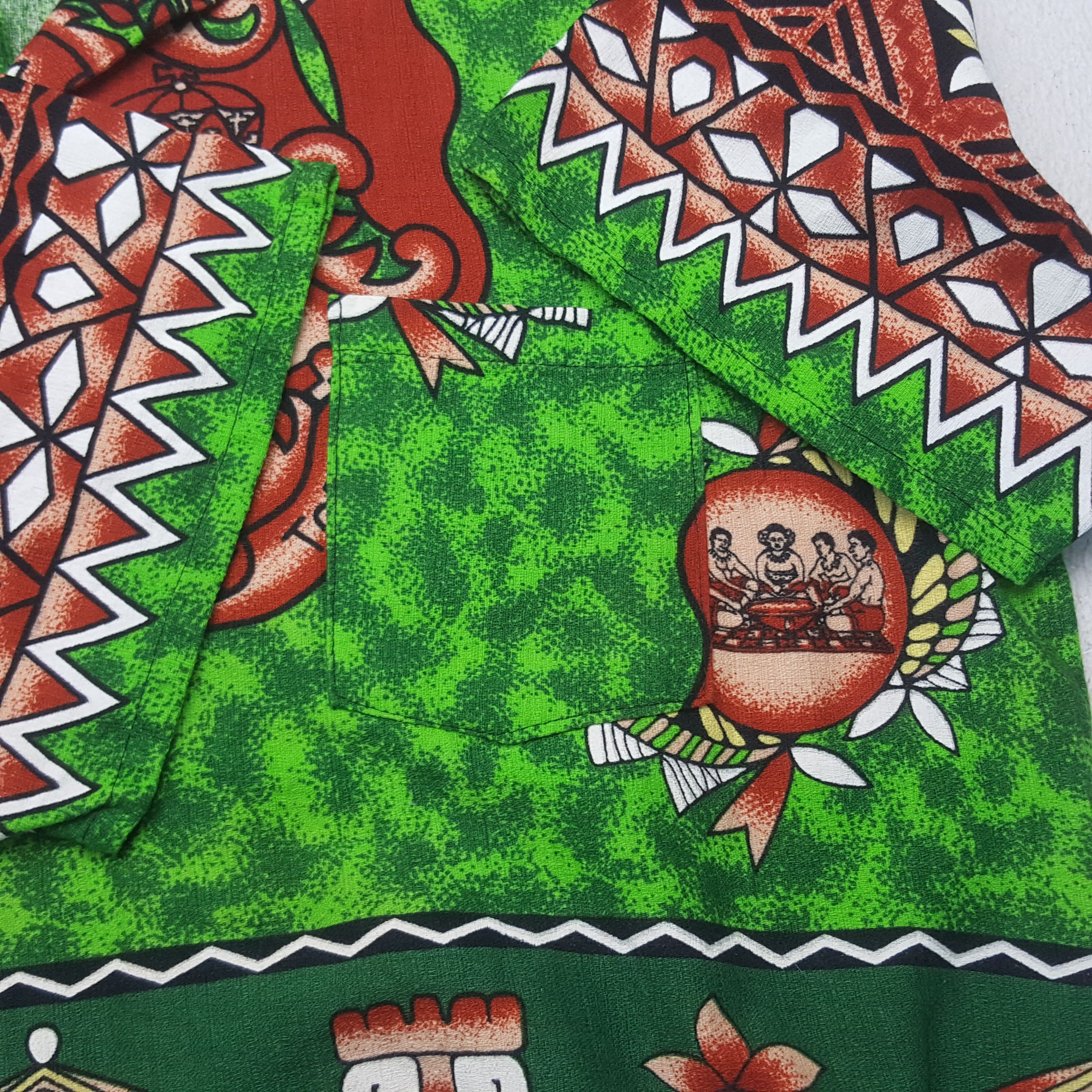 Designer Vintage Tonga Tiki Hawaiian Australia Button Up Shirt Size US L / EU 52-54 / 3 - 7 Thumbnail