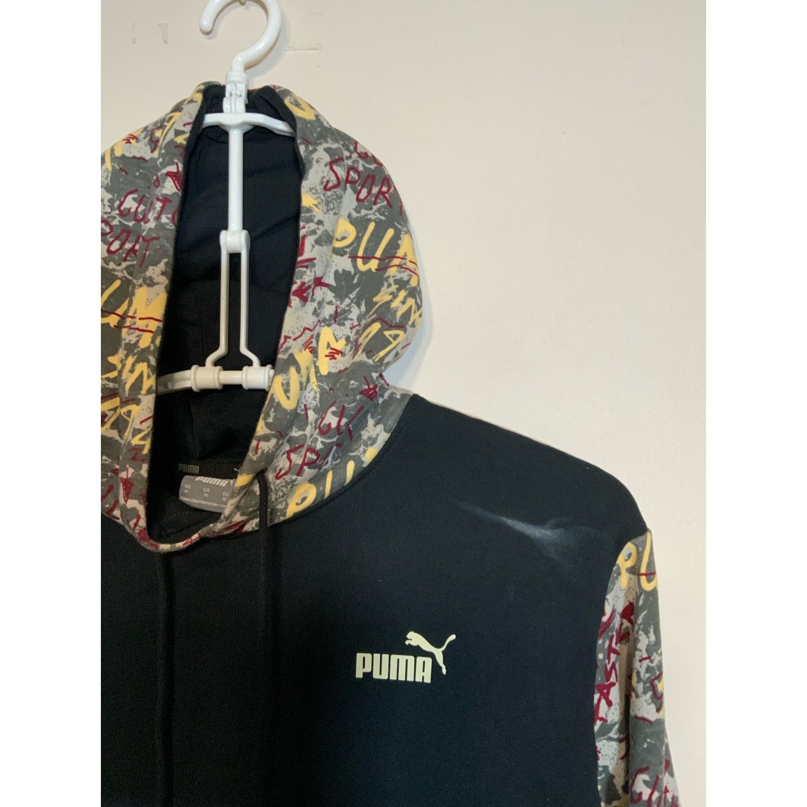 Puma Puma Graffiti Hoodie Sweatshirt Pullover Men's Size XL USED Size US XL / EU 56 / 4 - 6 Thumbnail