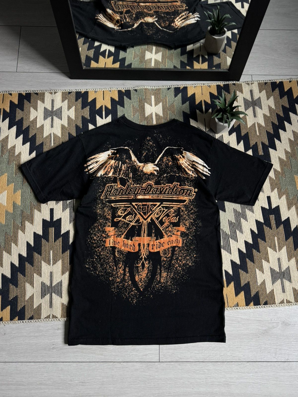 Harley Davidson Vintage Harley Davidson Big Logo Eagle T-shirt Size US M / EU 48-50 / 2 - 1 Thumbnail