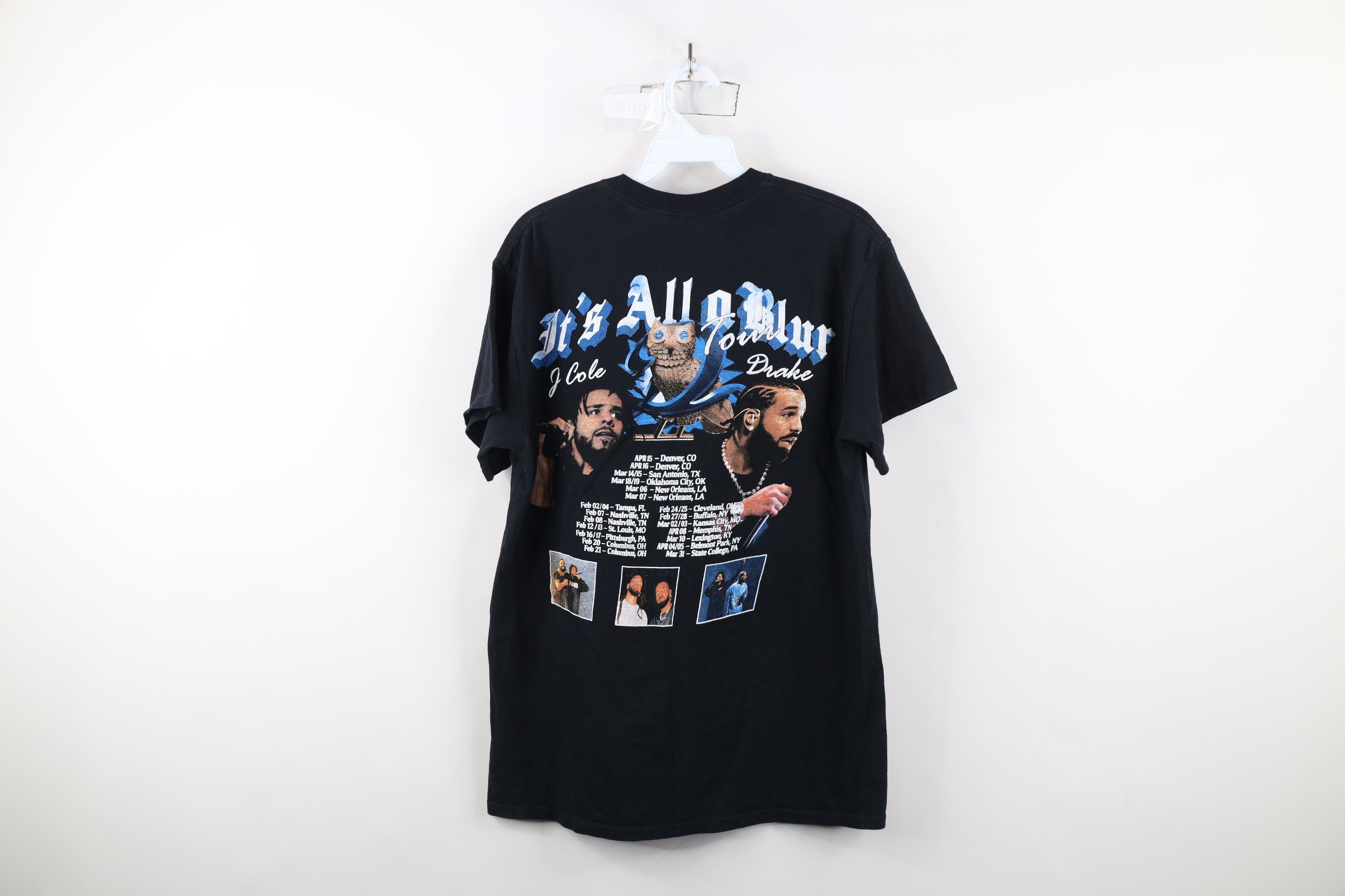 Vintage Streetwear It's All A Blur Tour Drake J Cole Rap Tee T-Shirt Size US S / EU 44-46 / 1 - 12 Thumbnail