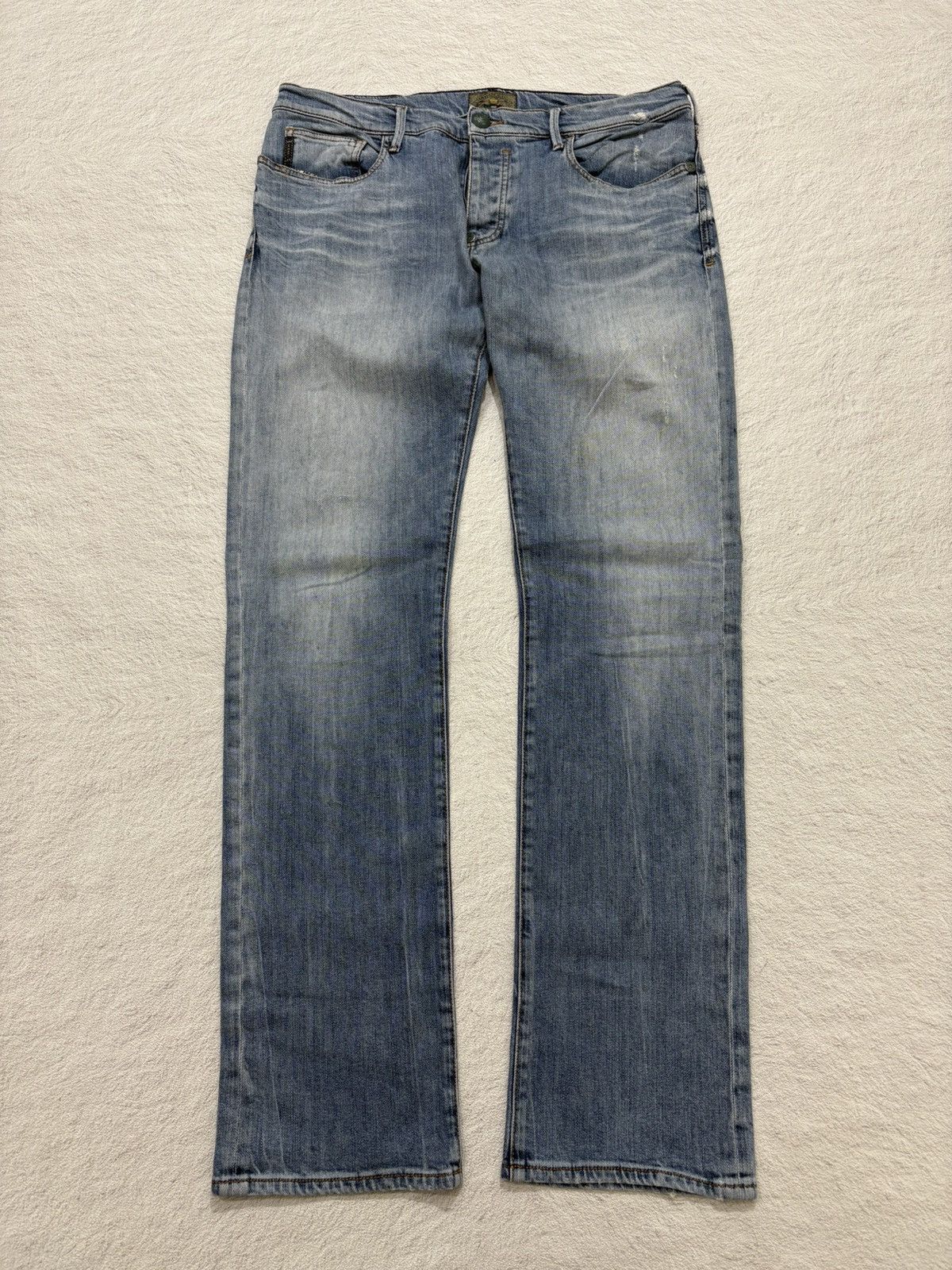 Giorgio Armani 2000s armani exchange japan bootcut wash denim y2k style Size US 34 / EU 50 - 7 Thumbnail