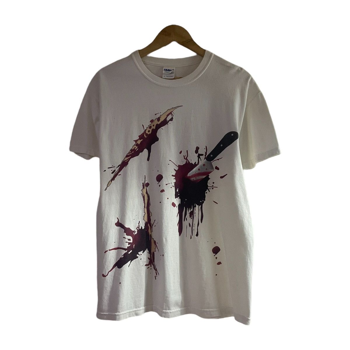 Japanese Brand TSHIRT HORROR MOVIE BLOOD SPATTER HALLOWEEN Size US M / EU 48-50 / 2 - 2 Thumbnail