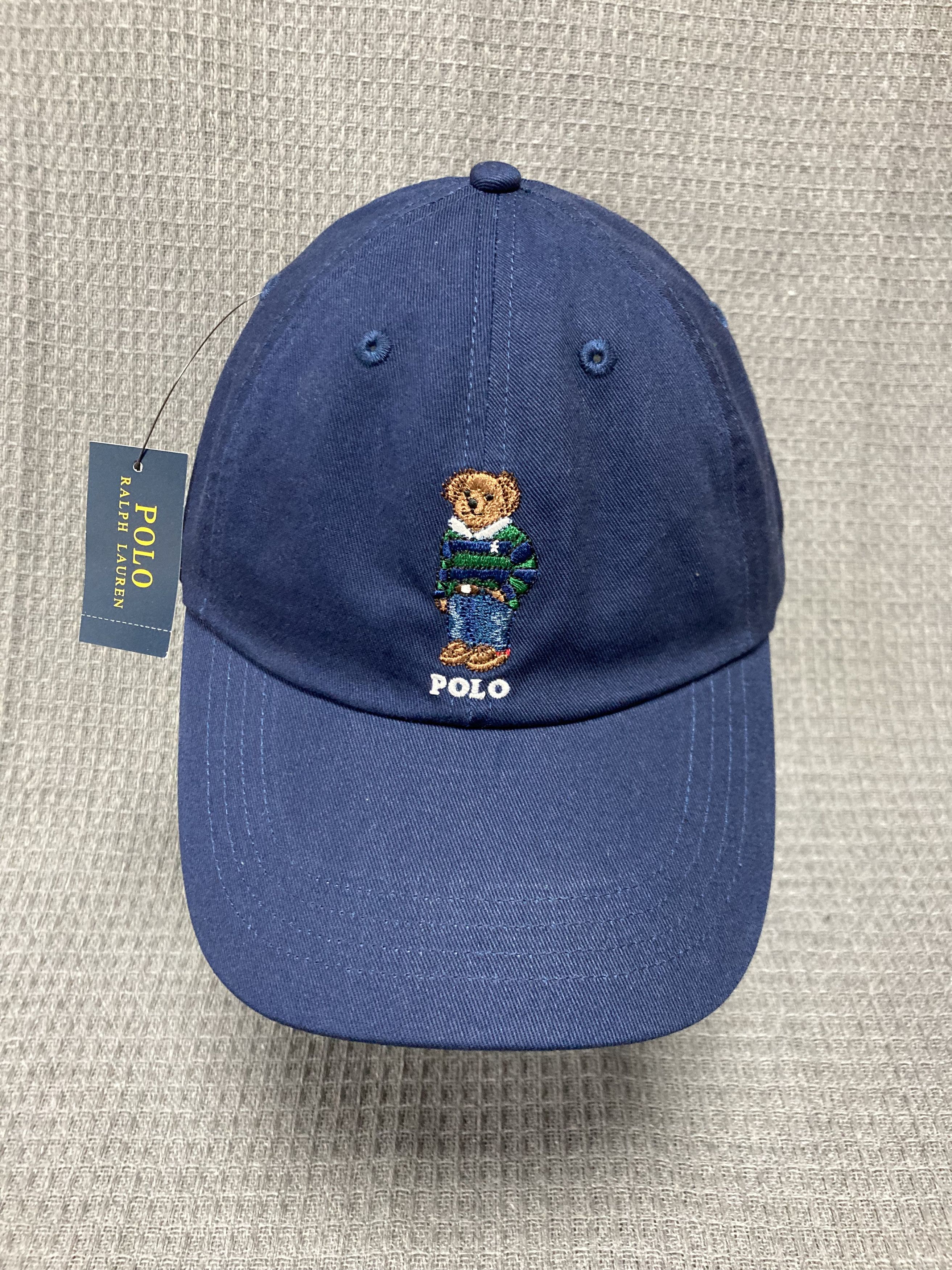Polo Ralph Lauren Polo Ralph Lauren Preppy Bear Cotton Chino Baseball Cap Size ONE SIZE - 1 Thumbnail
