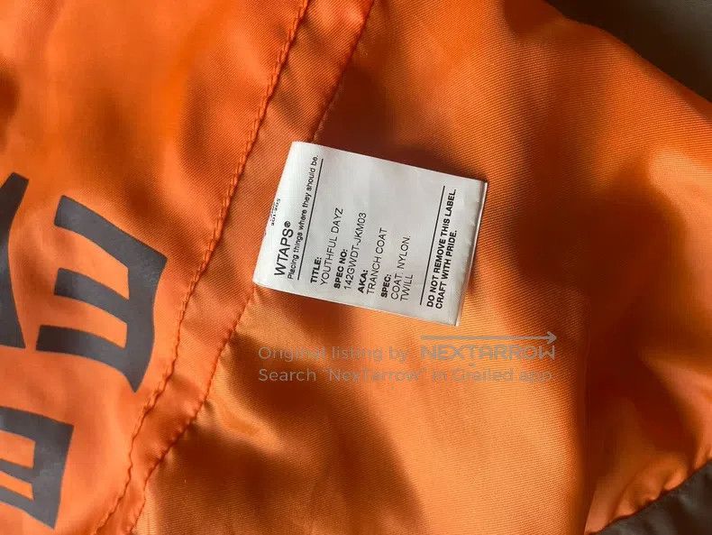 Wtaps Wtaps Trench coat jacket Size US S / EU 44-46 / 1 - 9 Thumbnail
