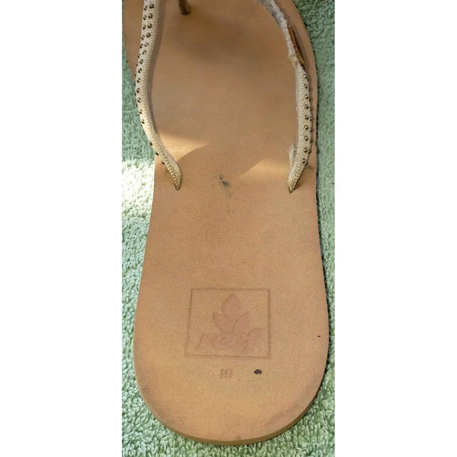 REEF Reef Women's Flip Flops US 10 Brown Bottoms With Formed Arch Synthetic Straps Sandal Womens Size 32" / US 10 / IT 46 - 3 Thumbnail