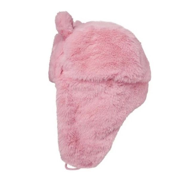 Japanese Brand Y2K Vintage Pink Star Ushanka Autumn Winter Warm Hat Size ONE SIZE - 2 Thumbnail
