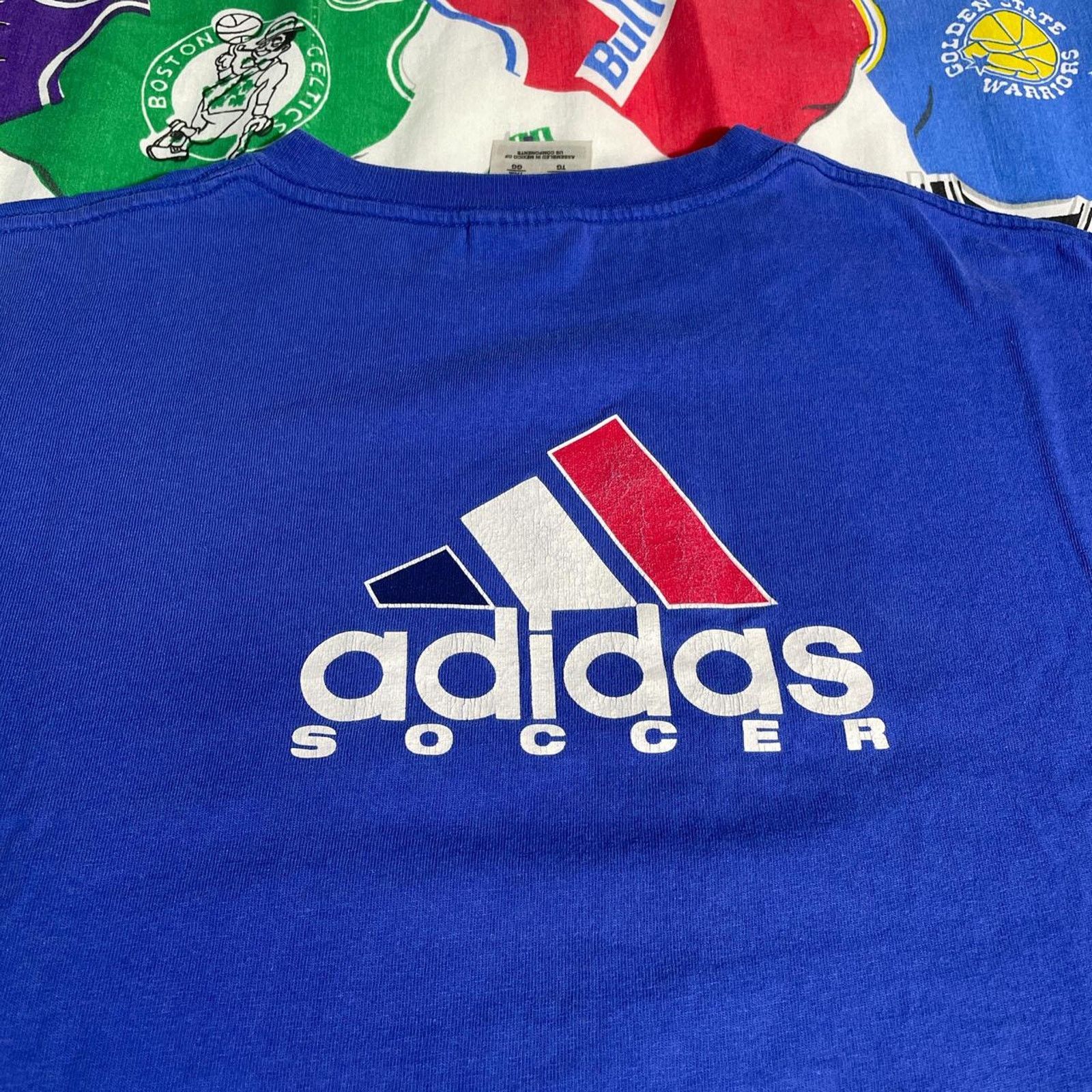 Adidas × Vintage Vintage Adidas France FFF FIFA World Cup MLS Soccer Tee Size US XL / EU 56 / 4 - 4 Thumbnail