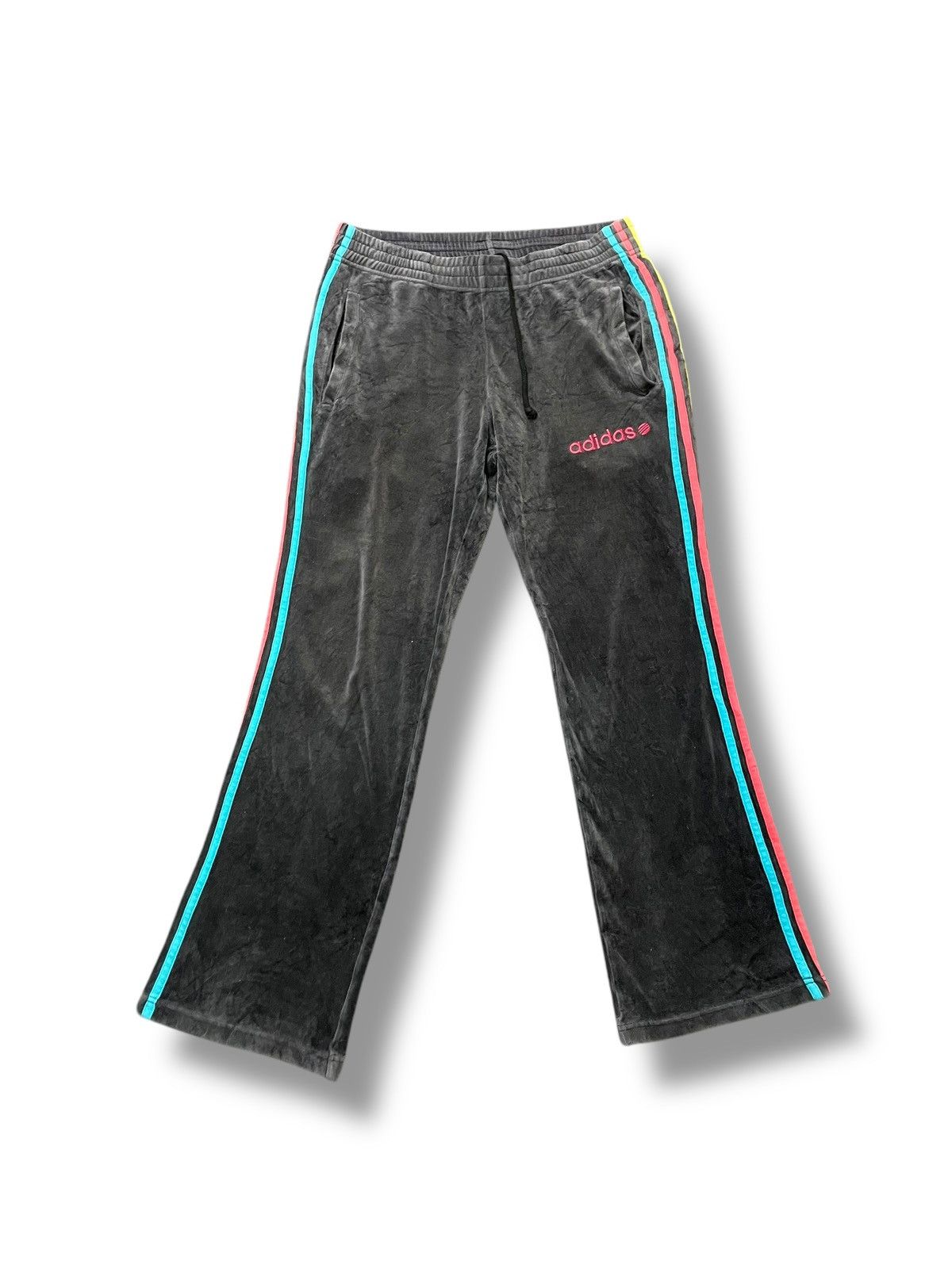 Adidas × Designer × Vintage Adidas x Vintage Velvet Track Pants (43) Size US 36 / EU 52 - 1 Thumbnail