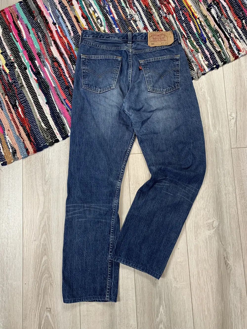 Levi's × Levi's Vintage Clothing × Vintage Vintage Og Blue Levis 501 W29 L34 Denim Pants Jeans Size US 29 - 2 Thumbnail