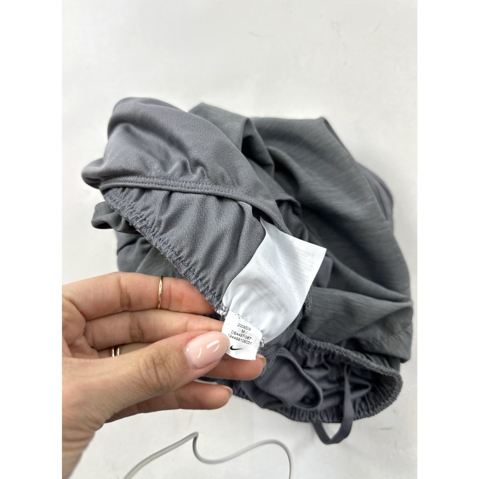 Nike Nike Shorts M Medium Grey Tempo Running Lined Brief Women’s Size 32" / US 10 / IT 46 - 5 Thumbnail