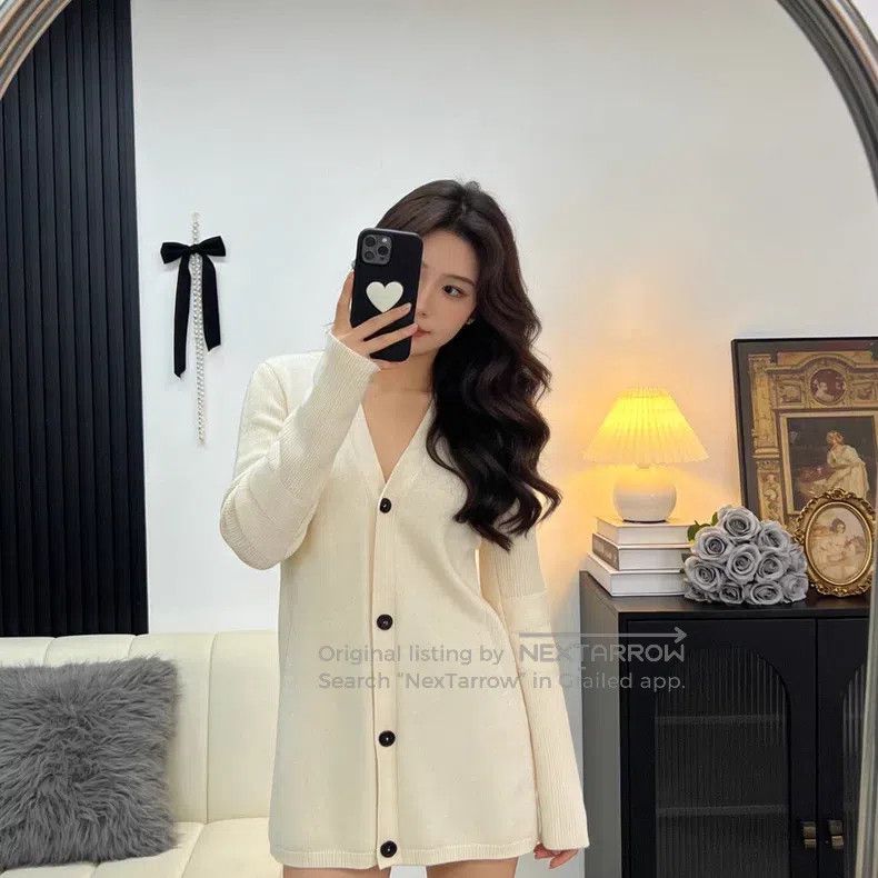 Hermes Hermes Off-white long cardigan Size XS / US 0-2 / IT 36-38 - 6 Thumbnail