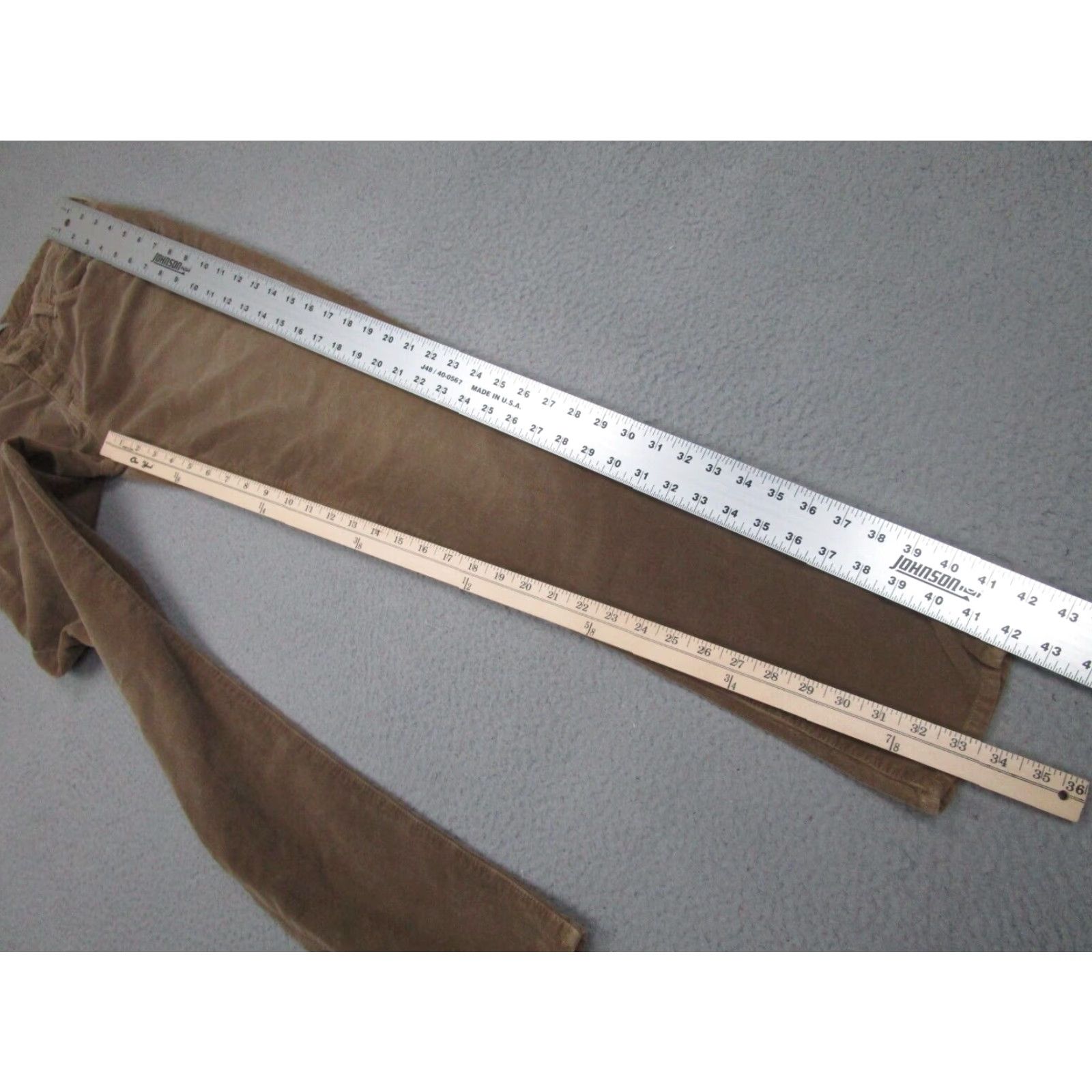 Vince Vince Pants Women 31 Brown Corduroy Trousers Slim Skinny Straight Fall Womens Size 24" / US 00 / IT 34 - 3 Thumbnail