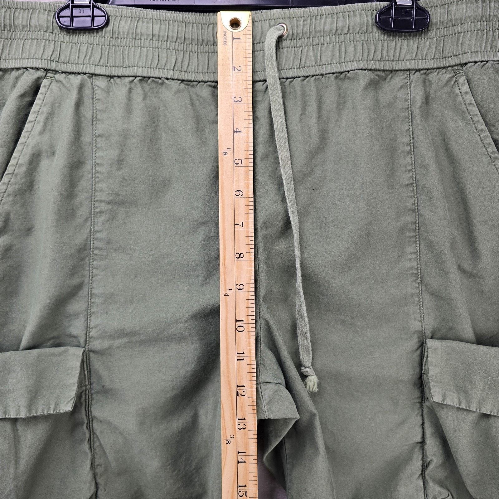 John Elliott John Elliott Back Sateen Cargo Pants Sz 3 Large Olive Green Size US 36 / EU 52 - 12 Thumbnail