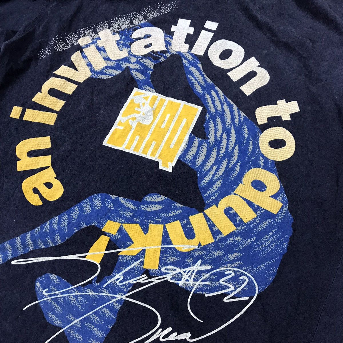 Vintage Vintage 90s Reebok Invitation To Dunk Graphic Tee Streetwear Size US L / EU 52-54 / 3 - 8 Thumbnail