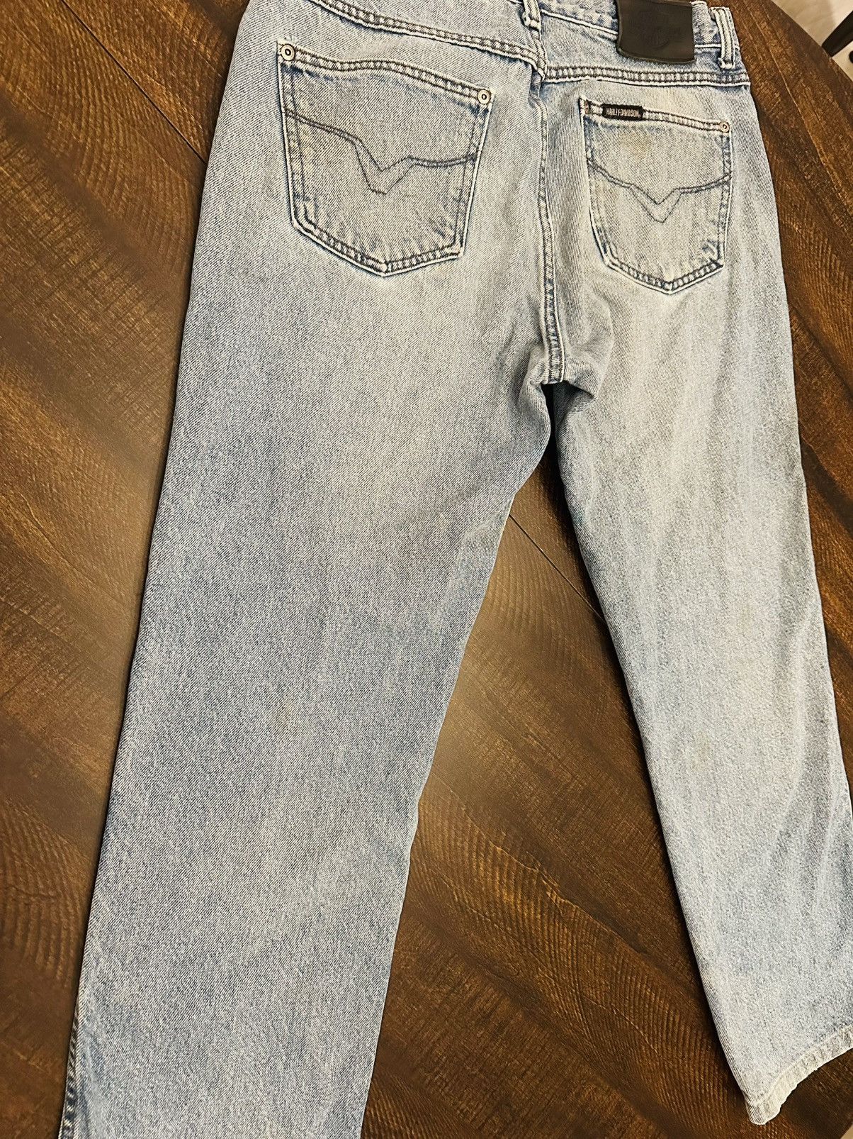 Harley Davidson VTG Men's Buttonfly Harley Davidson Jeans Size 32x28 Biker Size US 32 / EU 48 - 10 Thumbnail
