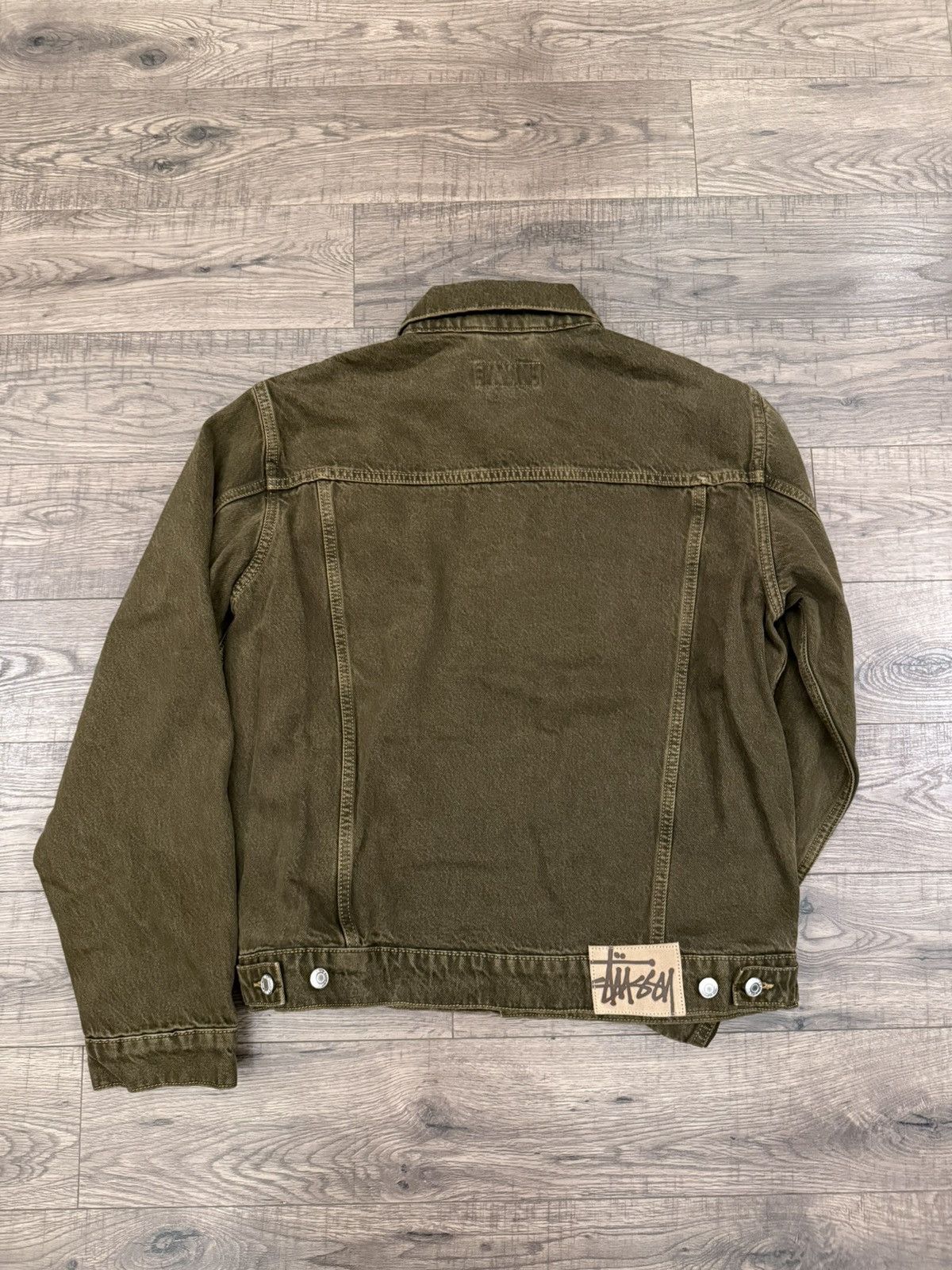 Stussy Stussy mushroom brown denim trucker jacket Size US M / EU 48-50 / 2 - 3 Thumbnail