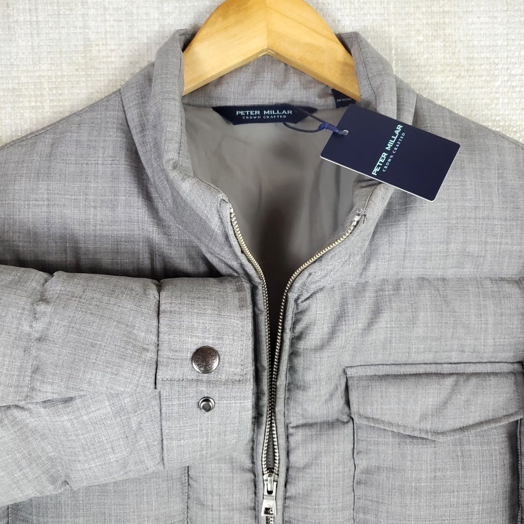 Peter Millar Peter Millar Jacket Mens M Gray NEW Wool Bomber Insulated Crown Crafted Size US M / EU 48-50 / 2 - 5 Thumbnail
