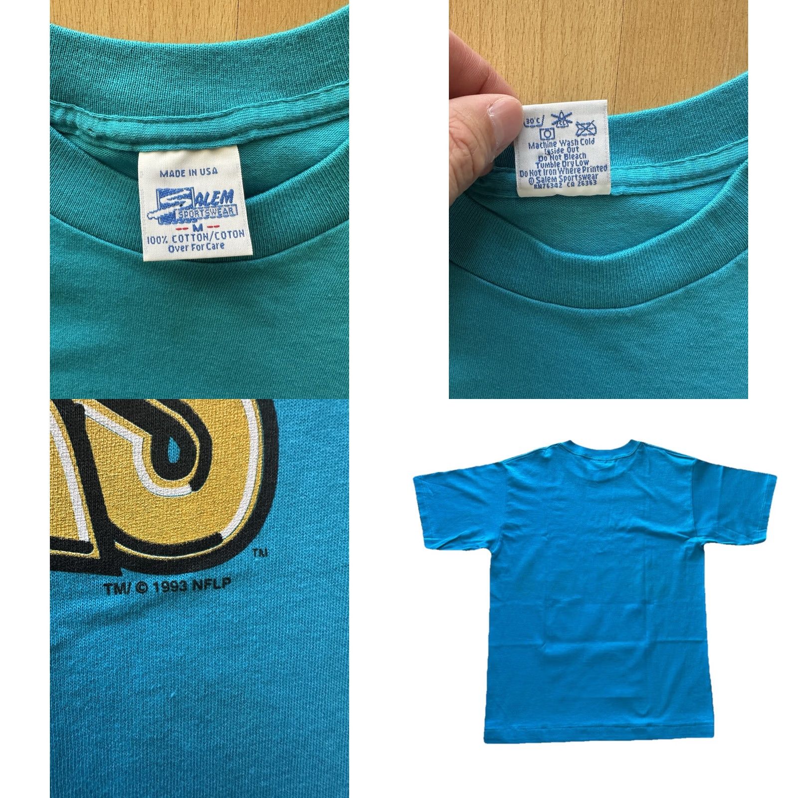 Salem Sportswear VTG 90s Salem Jacksonville Jaguars Banned Logo Tee Men's Graffiti Sz Medium NWOT Size US M / EU 48-50 / 2 - 8 Thumbnail