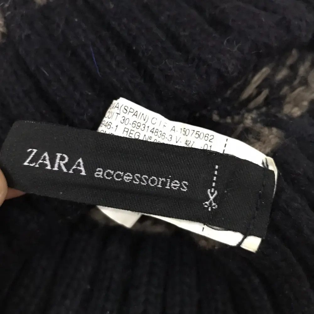 Vintage × Zara Zara accessories Knit Beanie Hat Size ONE SIZE - 5 Thumbnail