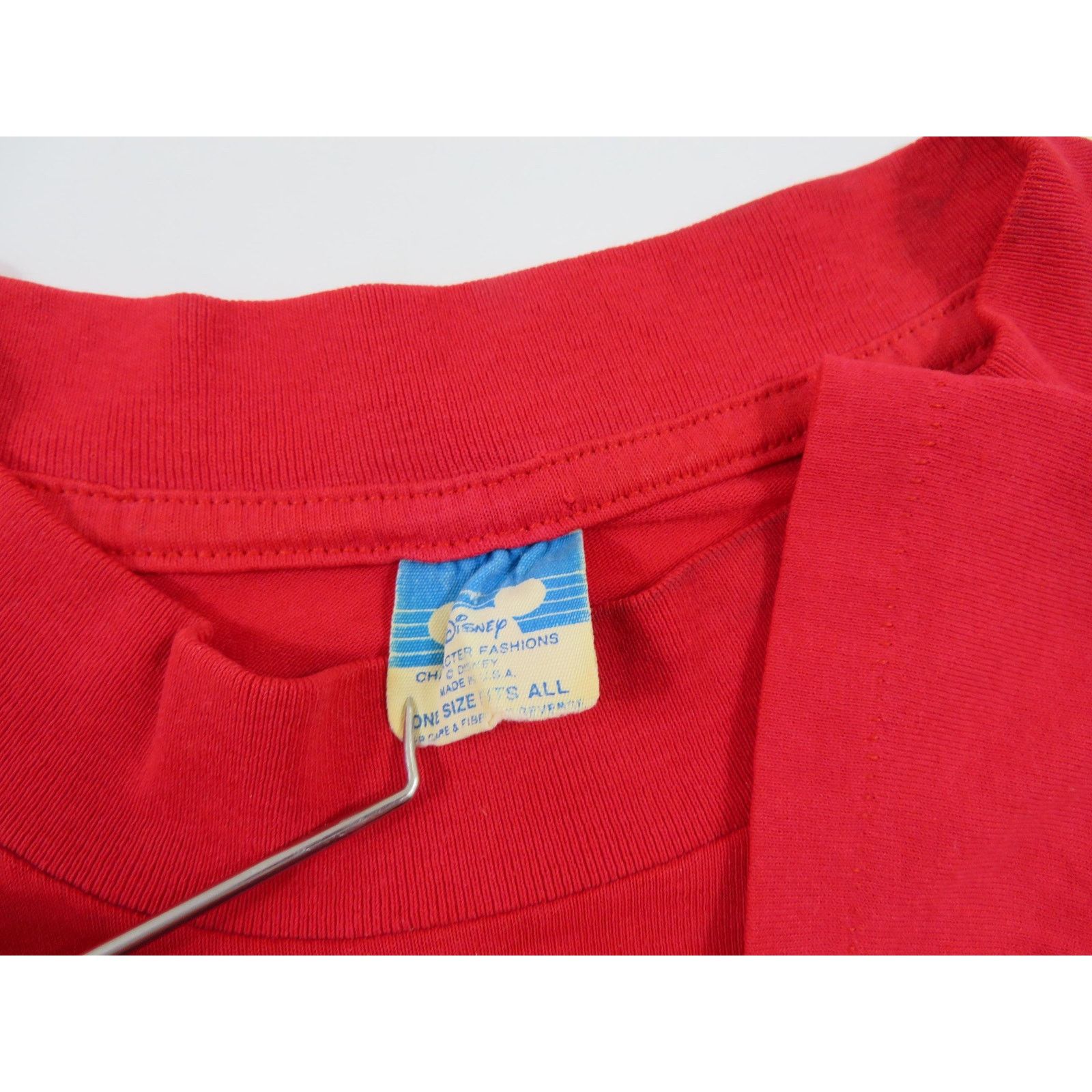Disney Mickey Mouse Sleeper Shirt Gown Length Red Sz XL-2XL? 1980s Size XL / US 12-14 / IT 48-50 - 4 Thumbnail