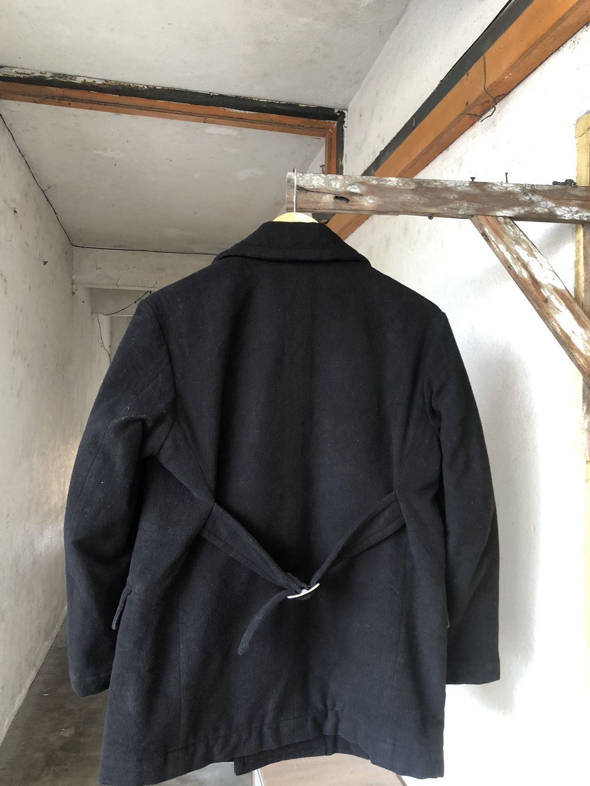 Comme des Garcons 🥷 Comme des Garcons Fleece Winter Pea Coat Jacket Size M / US 6-8 / IT 42-44 - 6 Thumbnail
