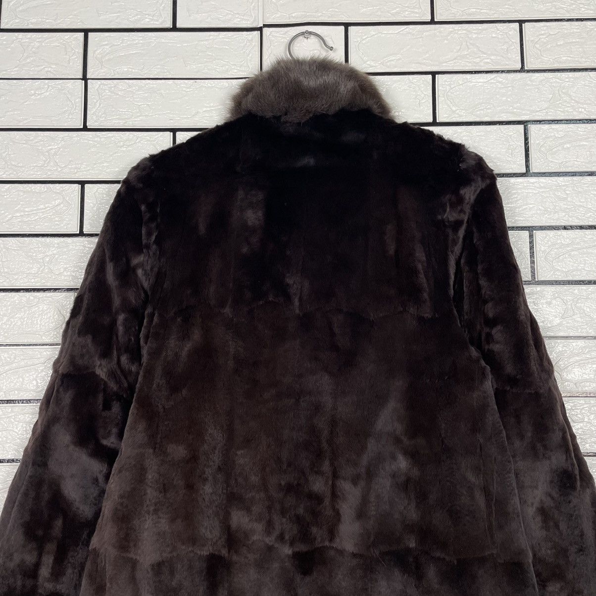 Japanese Brand Fur Nakamura Texture Colar Fur Jacket Size S / US 4 / IT 40 - 10 Thumbnail