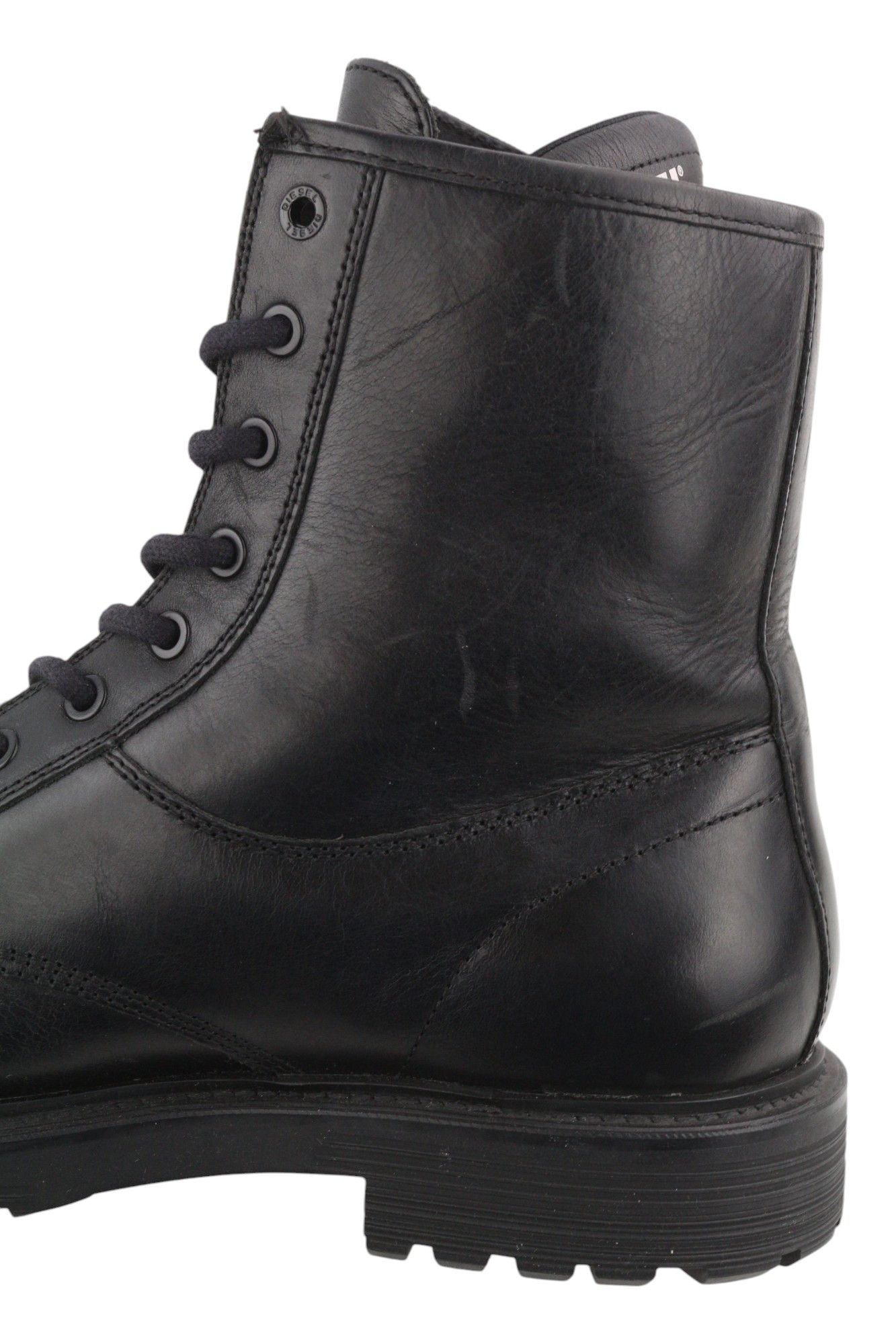 Diesel D-ALABHAMA CB EU44 Black Cow Leather 40600 Size US 11 / EU 44 - 12 Thumbnail