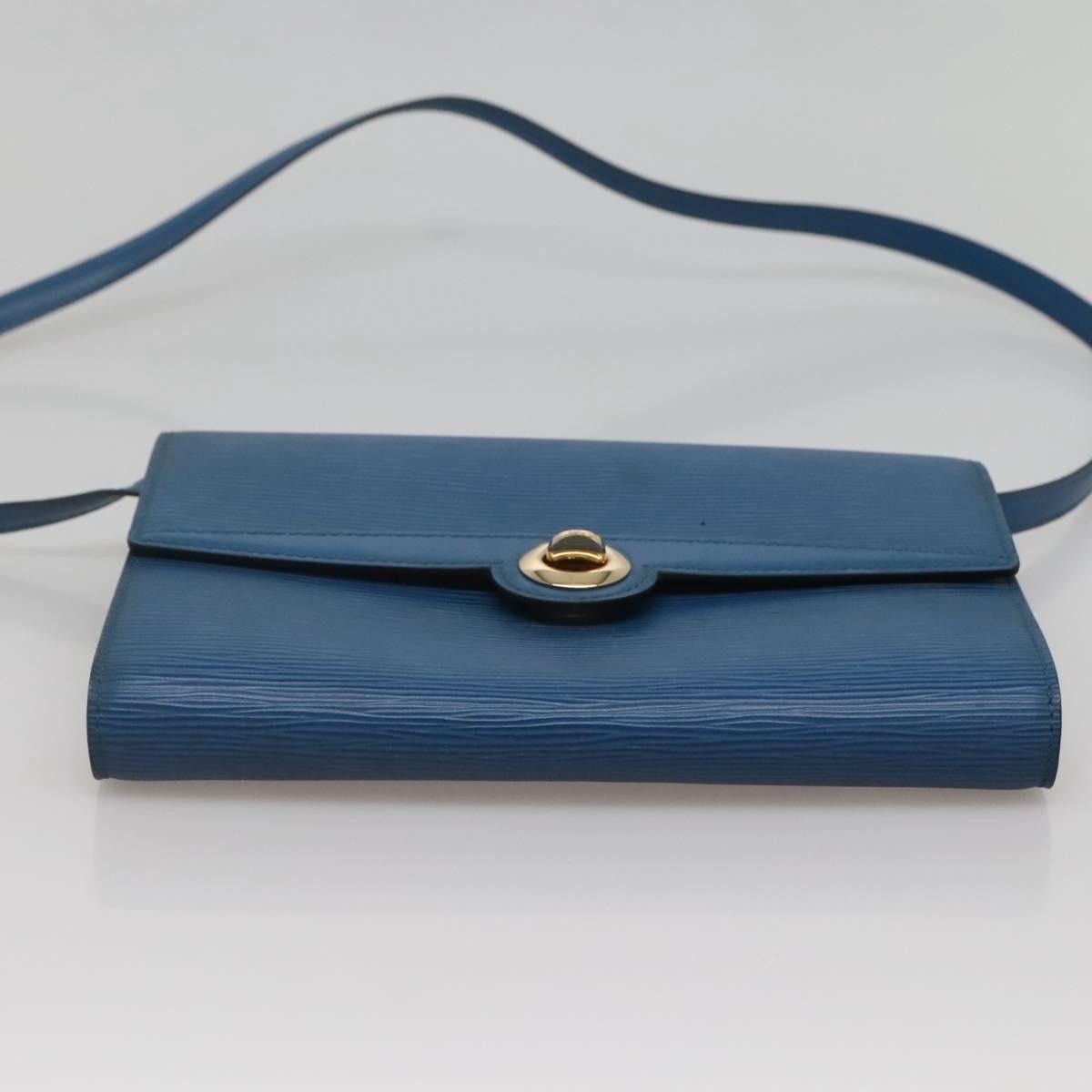 Louis Vuitton LOUIS VUITTON Epi Pochette Arche Shoulder Bag Blue M52575 Size ONE SIZE - 9 Thumbnail