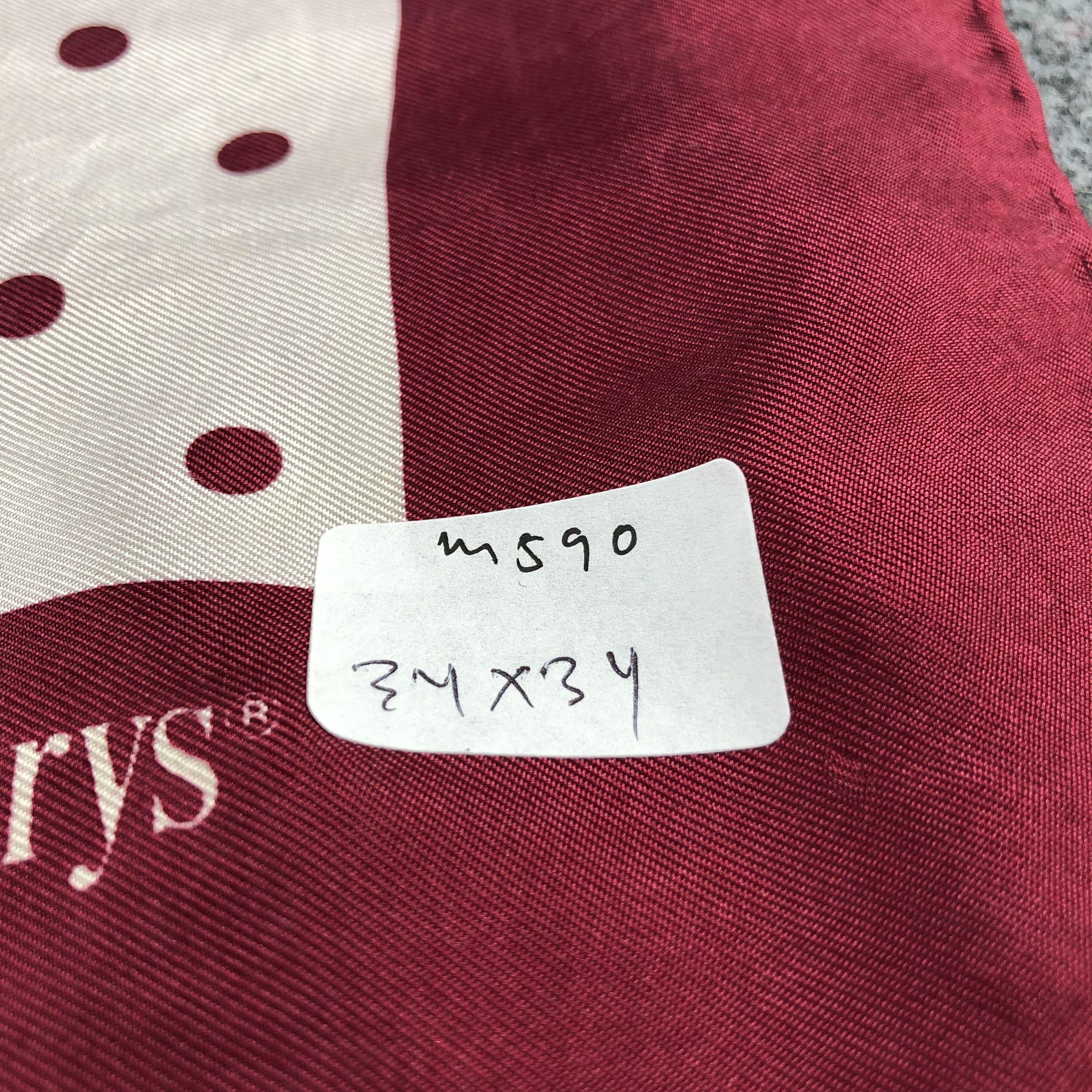 Burberry Vintage Burberrys Polka Dots Silk Scarf M590 Size ONE SIZE - 13 Thumbnail