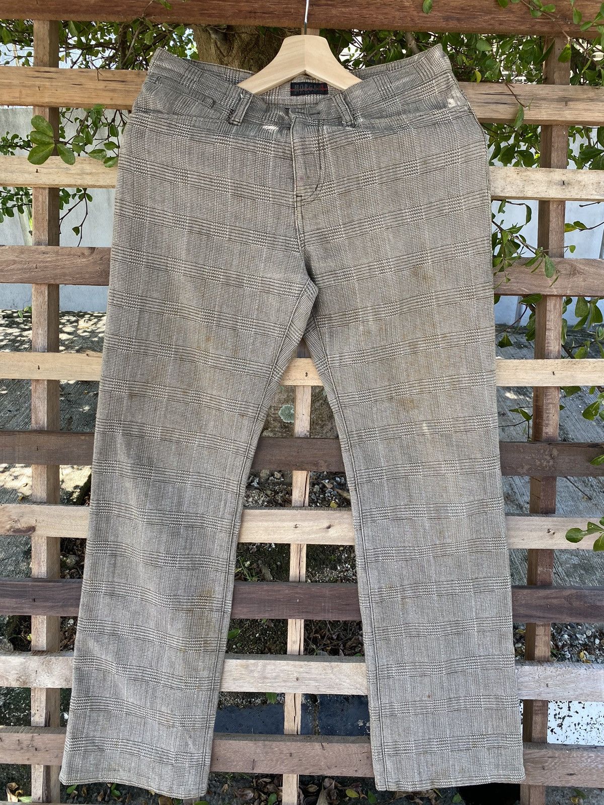 image of Made In Japan Vintage Morgan Homme Checkered Pants, Men's (Size 32)